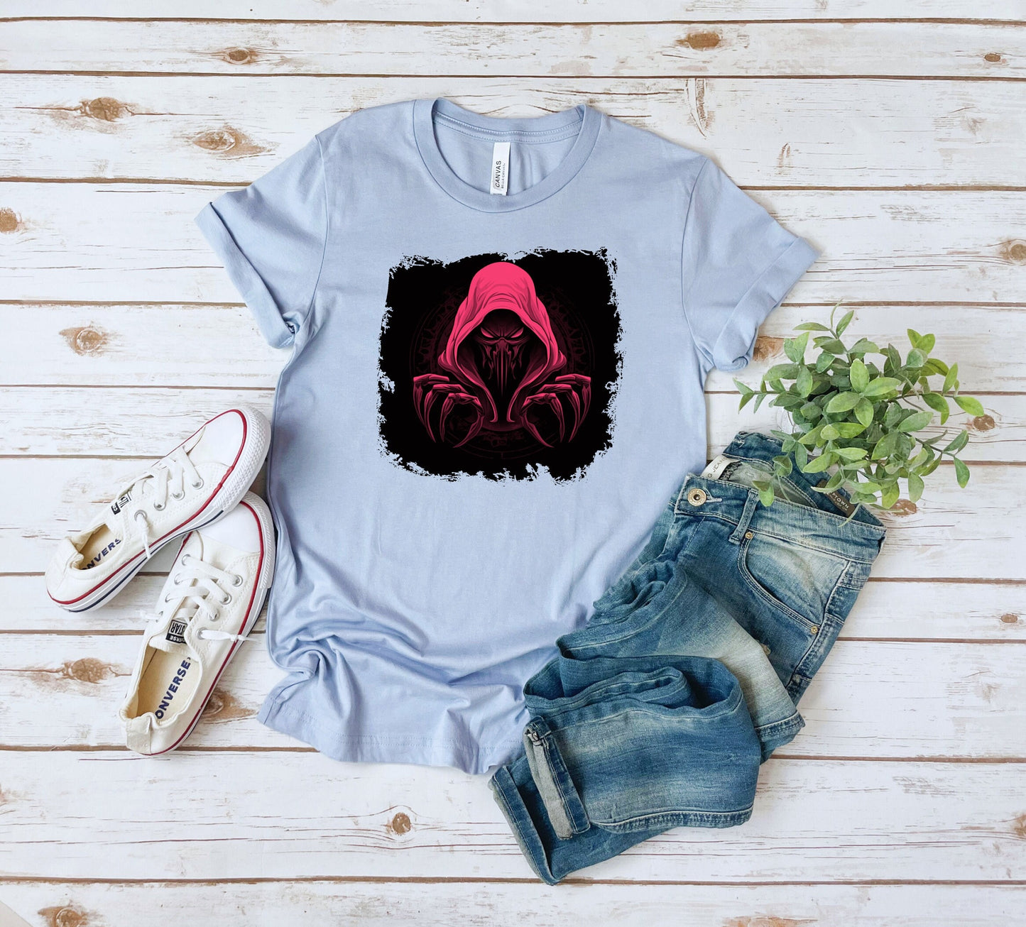 Hooded Scorpion Monster, Scary Creature with Hoodie, Graphic Tee with hooded character, Evil Demon, frightening beast. Horrifying nightmare