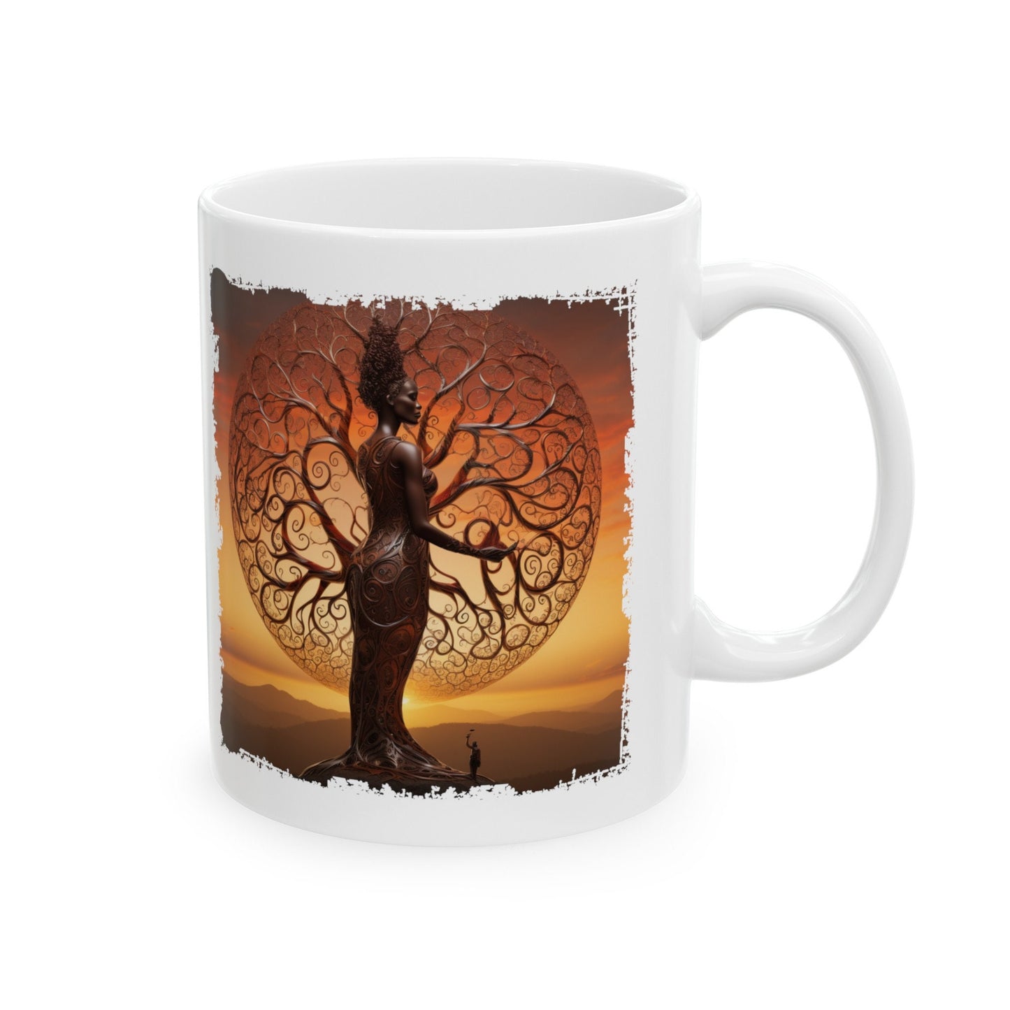 Mother of Earth Mug, Celebration of women and earth mug, Beautiful mug for going green, Great gift mug for family and friends