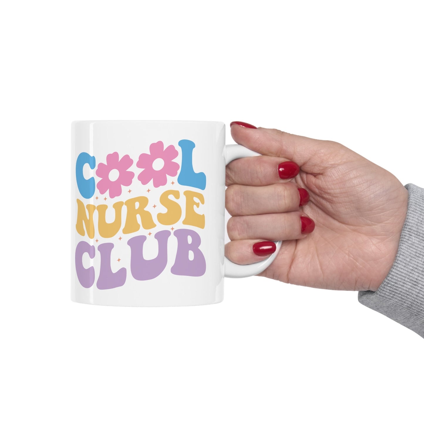 Cool Nurse Club Nursing Mug, I love nurses Mug, Awesome gift Mug for nurses, gift Mug for a special nurse, Thank you gift Mug for nurses