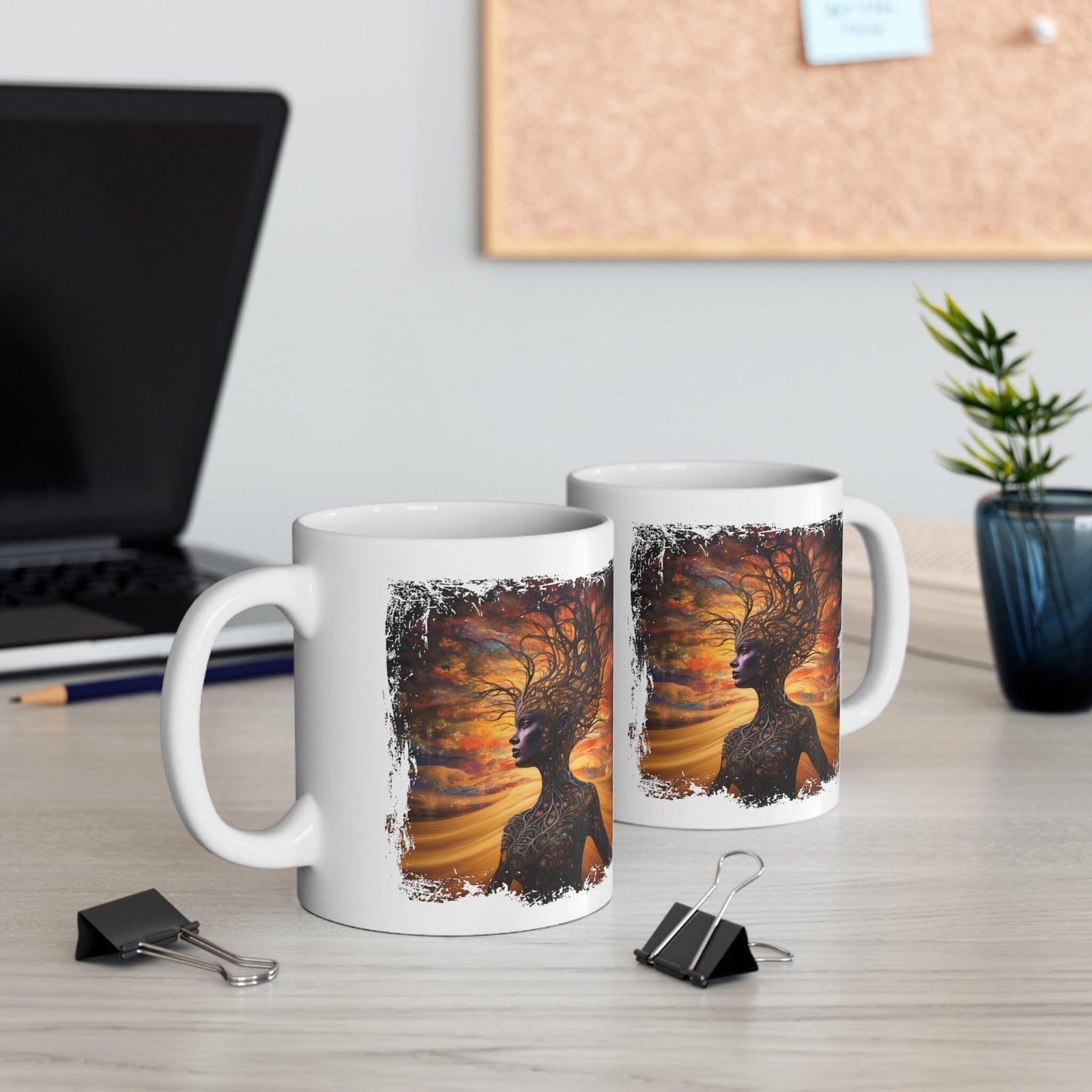 Mother Earth Mug, Celebration of women and earth mug, Beautiful mug for going green, Great gift mug for family and friends
