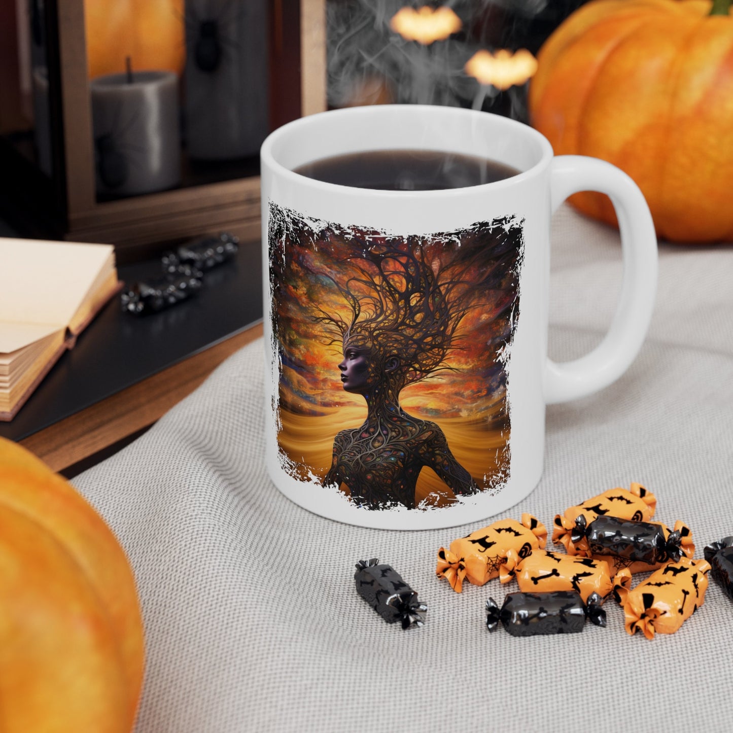 Mother Earth Mug, Celebration of women and earth mug, Beautiful mug for going green, Great gift mug for family and friends