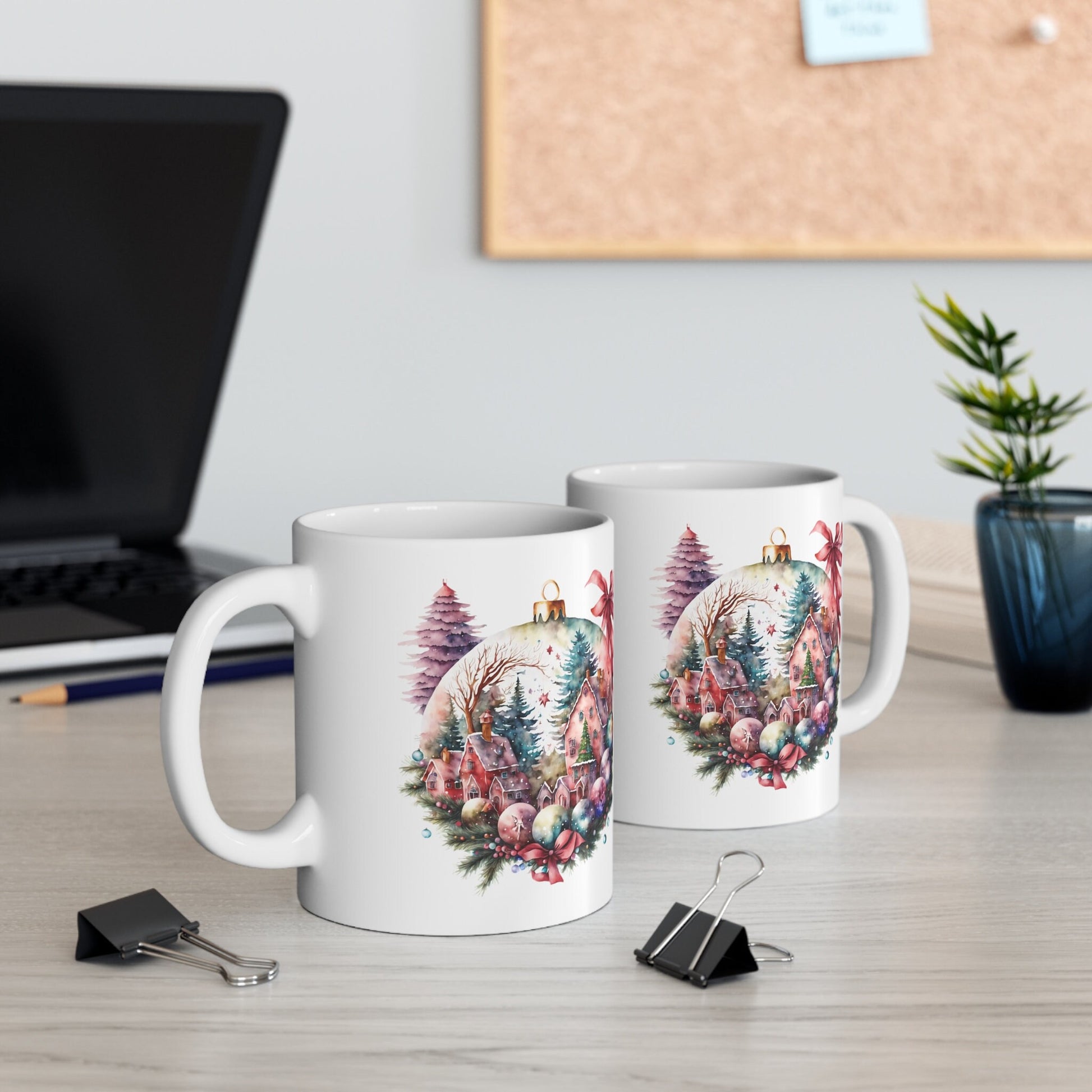 The Christmas Ornament Village Mug Makes the Perfect Gift for Friends, Family, Coworkers or yourself.  Check Out My Shop for even more Great Designs.
www.scorpiontees.etsy.com