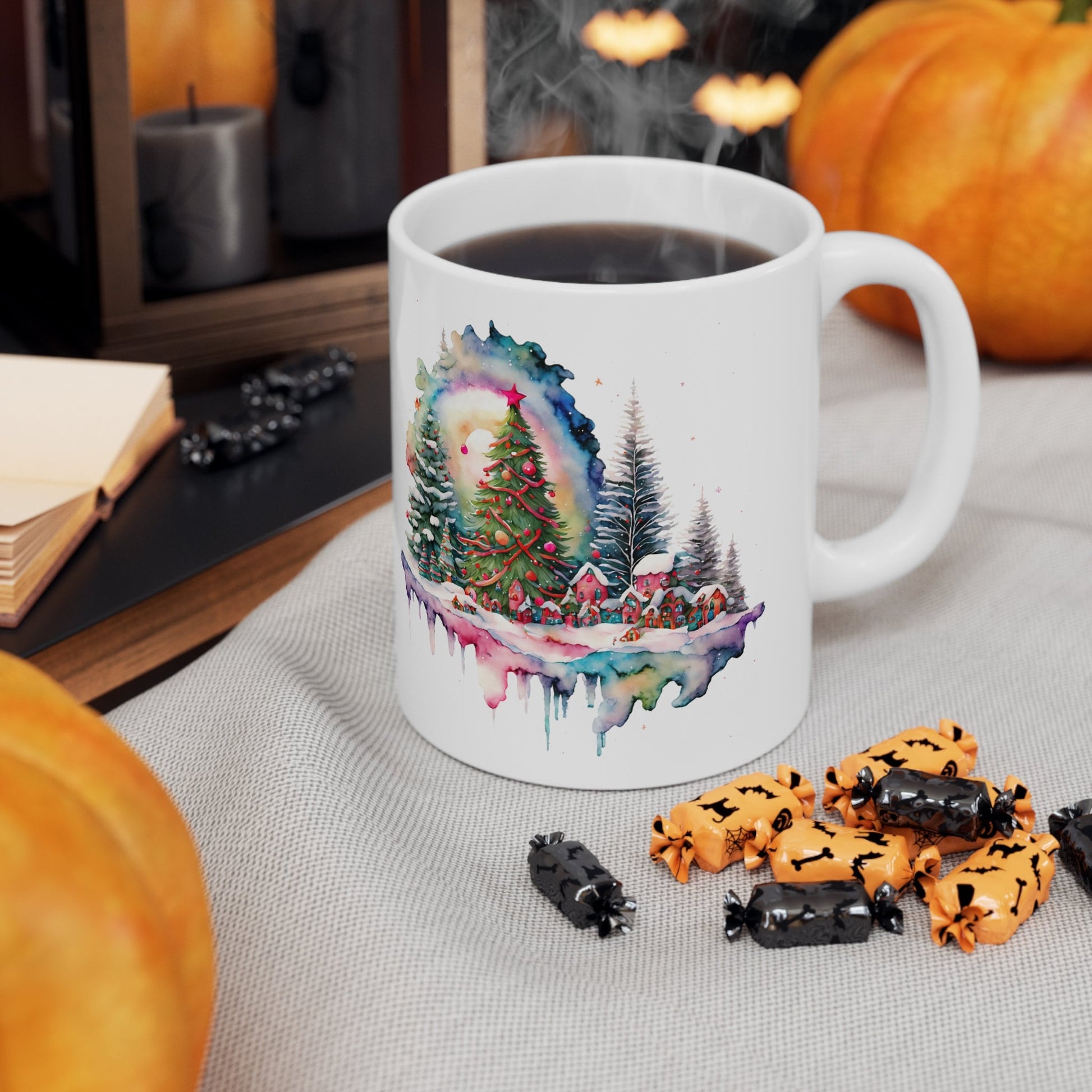 The Floating Christmas Tree Scenery Mug Makes the Perfect Gift for Friends, Family, Coworkers or yourself.  Check Out My Shop for even more Great Designs.
www.scorpiontees.etsy.com