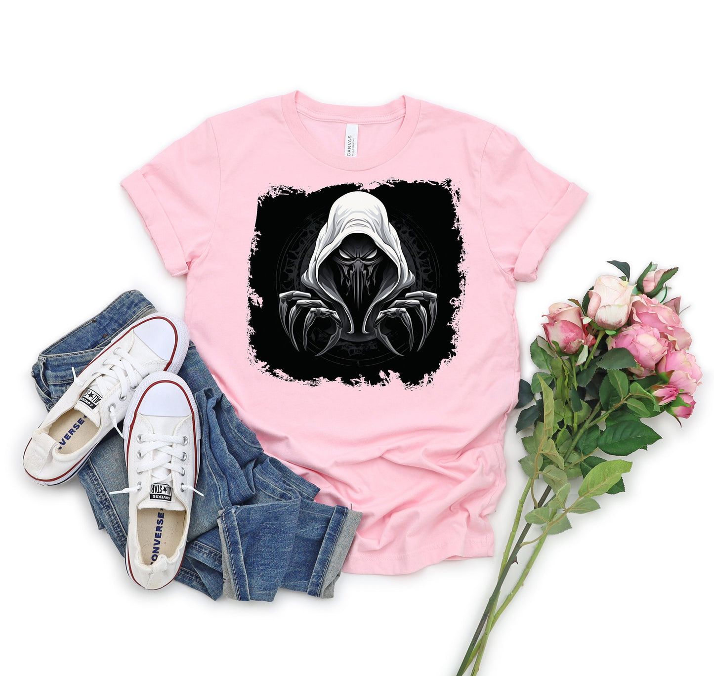 Hooded Scorpion Monster, Scary Creature with Hoodie, Graphic Tee with hooded character, Evil Demon, frightening beast. Horrifying nightmare