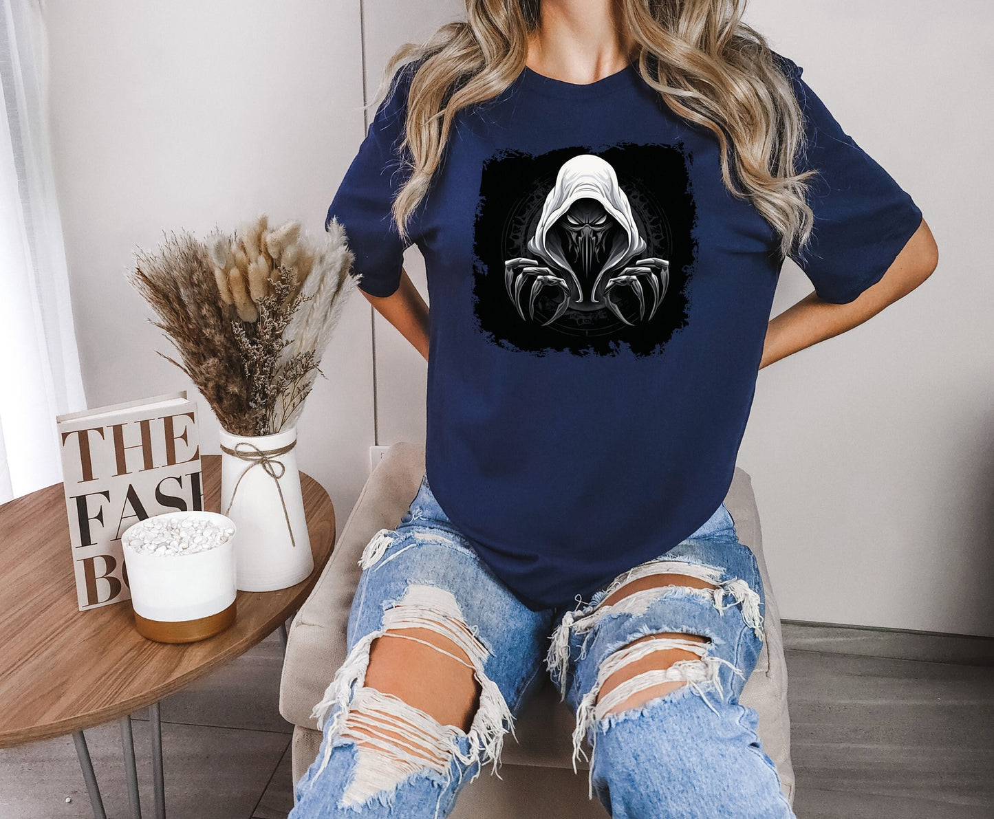 Hooded Scorpion Monster, Scary Creature with Hoodie, Graphic Tee with hooded character, Evil Demon, frightening beast. Horrifying nightmare