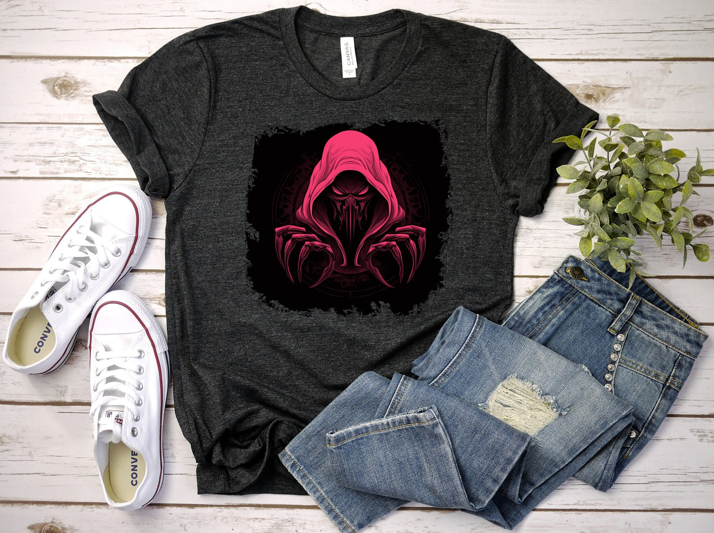 Hooded Scorpion Monster, Scary Creature with Hoodie, Graphic Tee with hooded character, Evil Demon, frightening beast. Horrifying nightmare