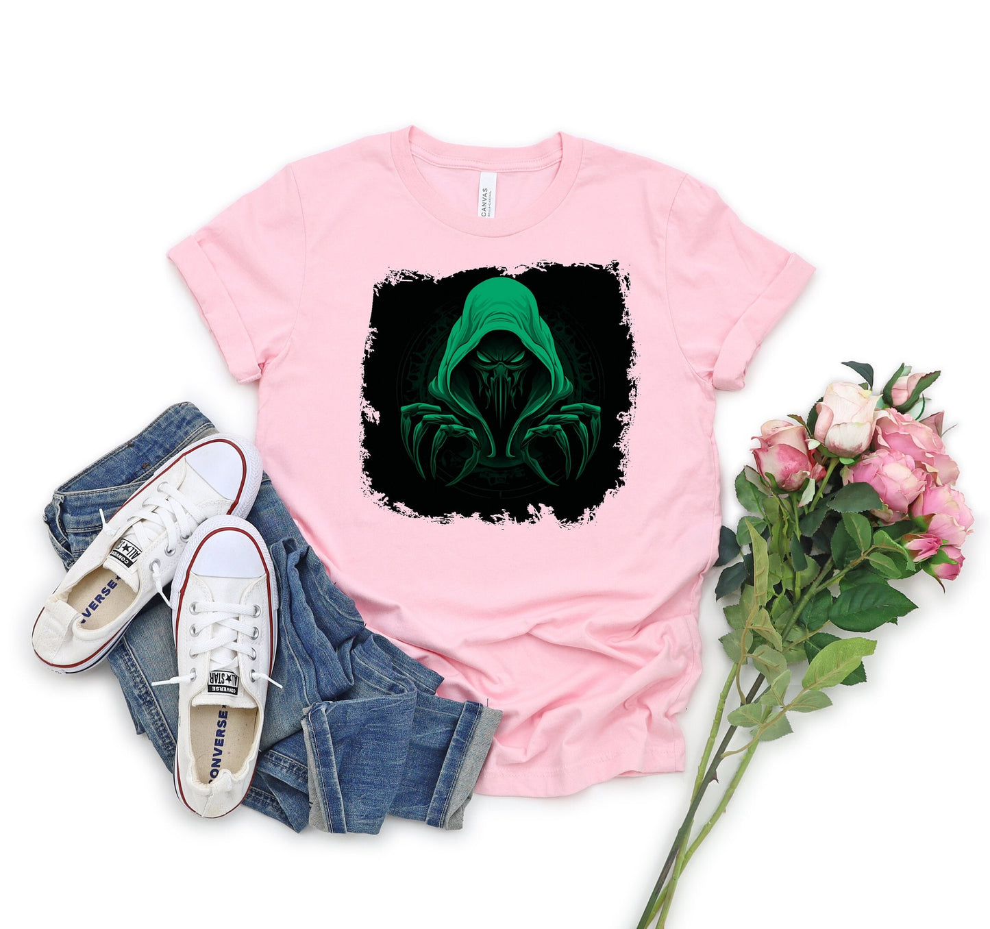 Hooded Scorpion Monster, Scary Creature with Hoodie, Graphic Tee with hooded character, Evil Demon, frightening beast. Horrifying nightmare
