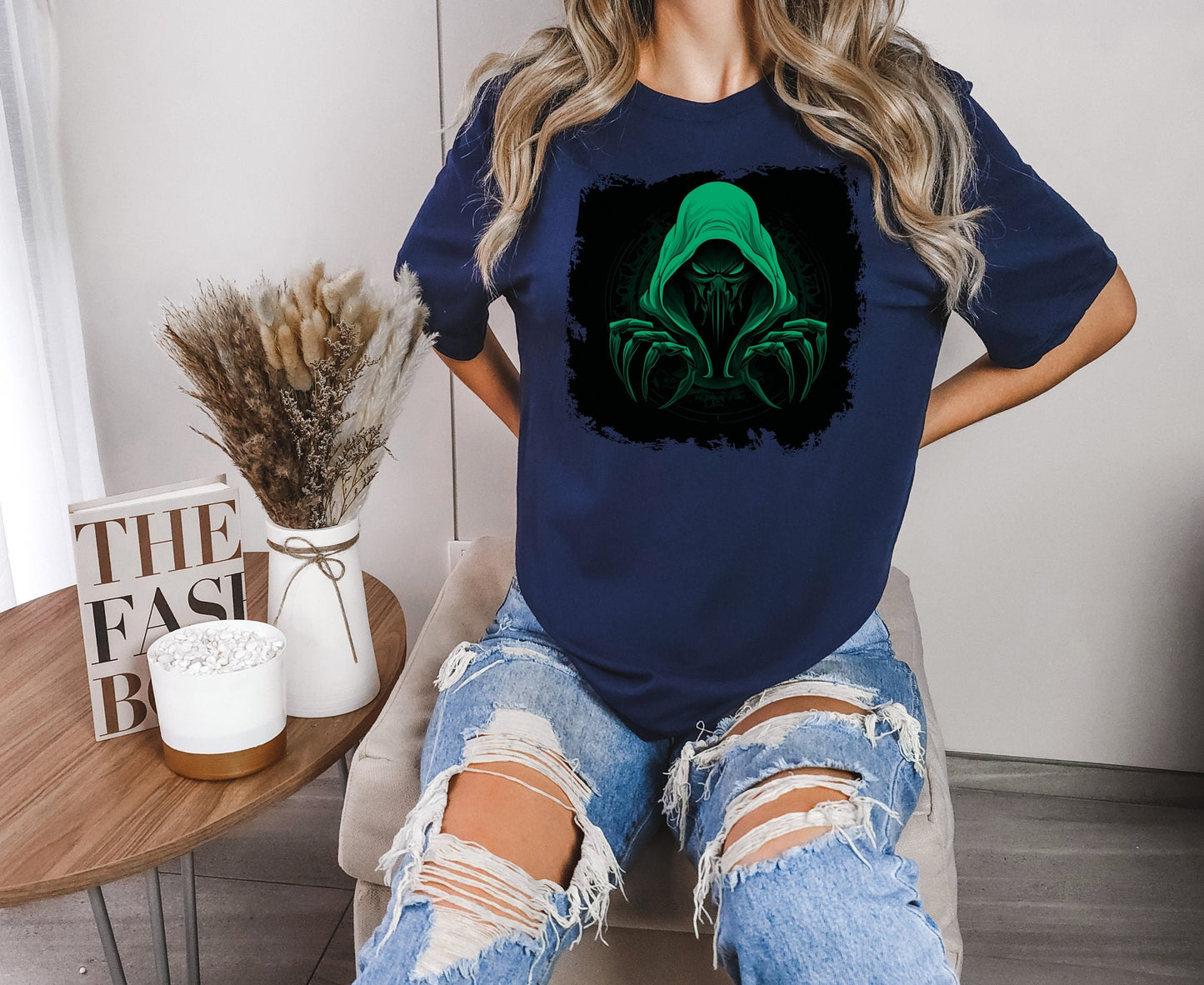 Hooded Scorpion Monster, Scary Creature with Hoodie, Graphic Tee with hooded character, Evil Demon, frightening beast. Horrifying nightmare