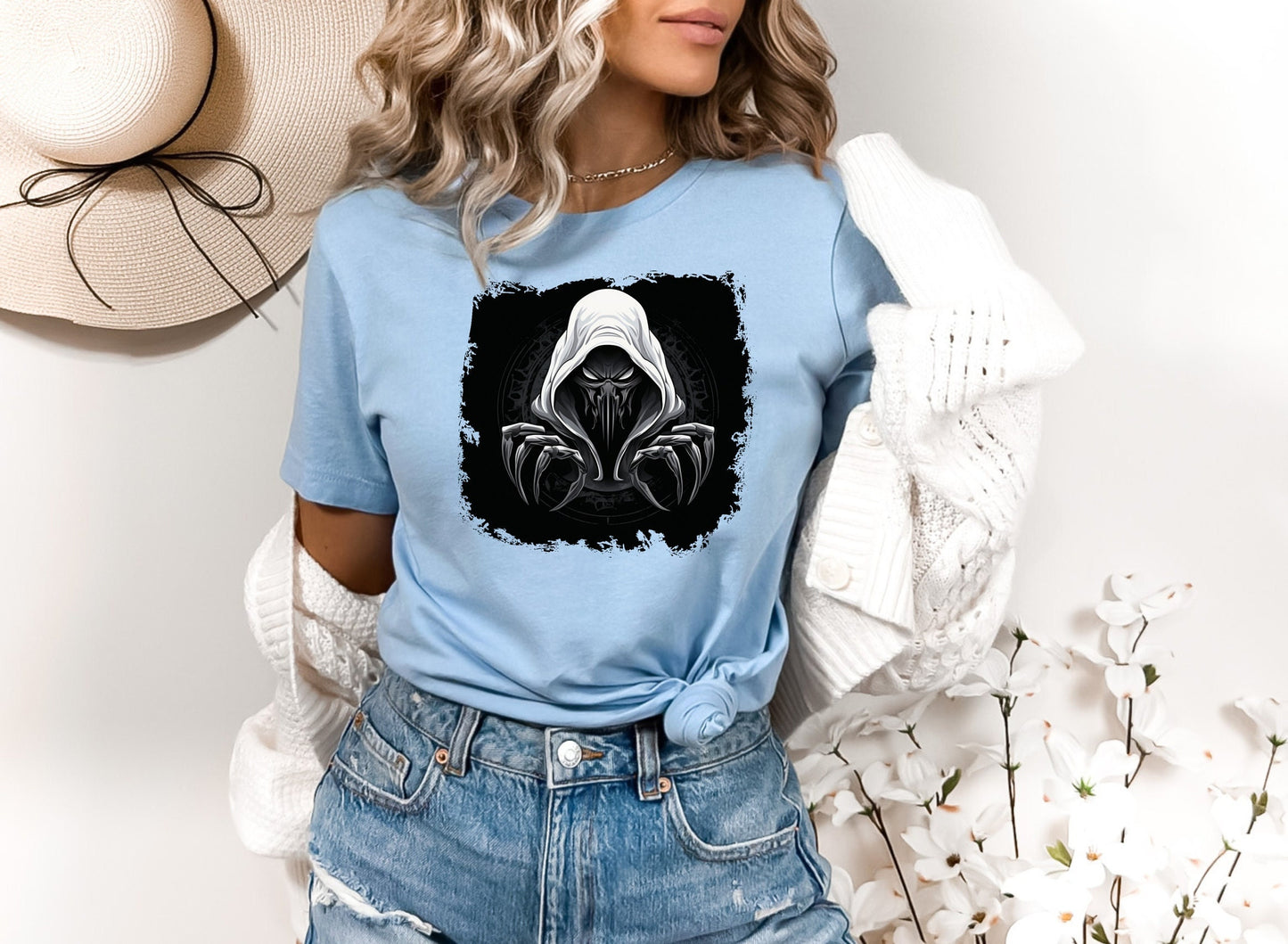 Hooded Scorpion Monster, Scary Creature with Hoodie, Graphic Tee with hooded character, Evil Demon, frightening beast. Horrifying nightmare