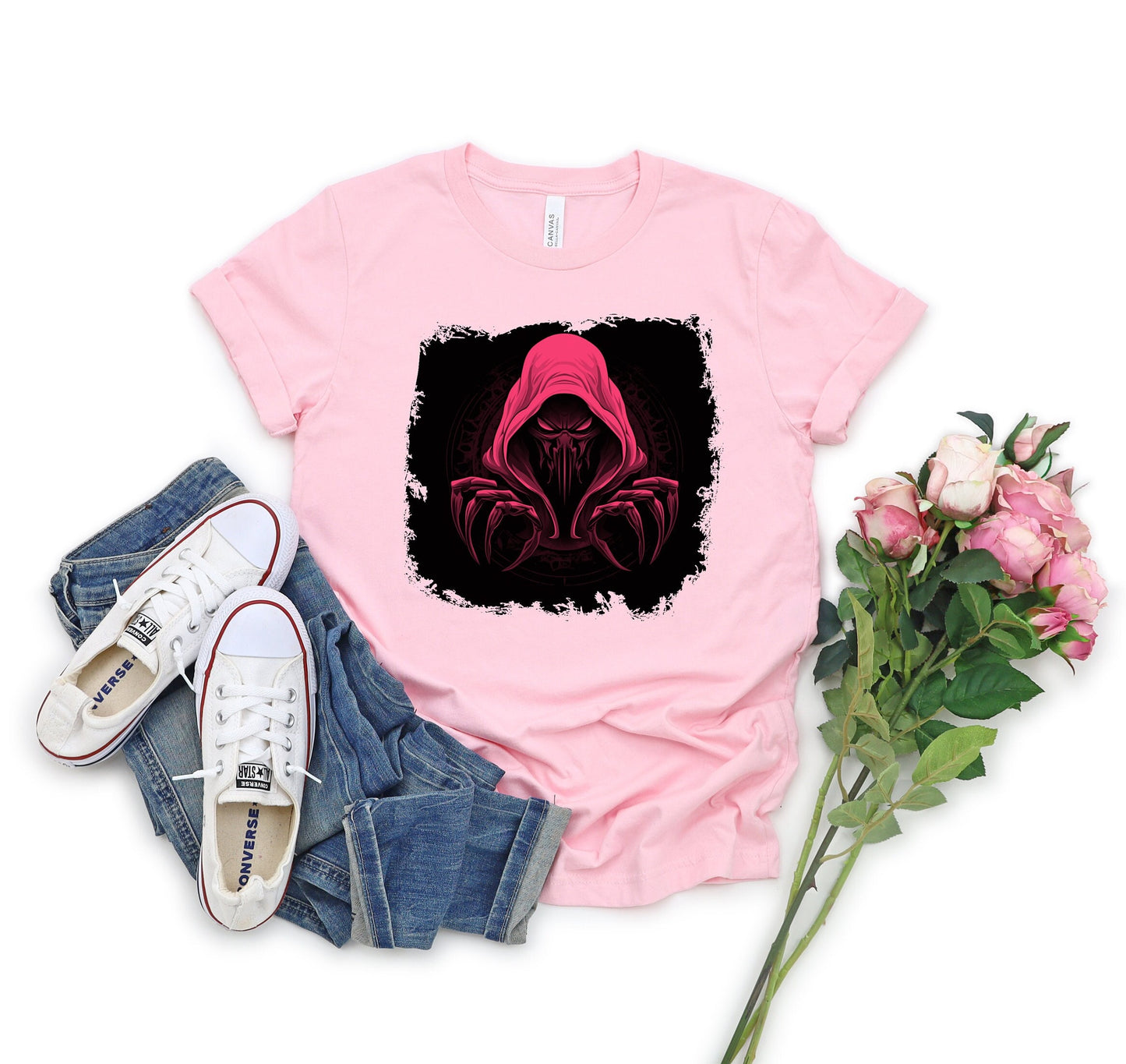 Hooded Scorpion Monster, Scary Creature with Hoodie, Graphic Tee with hooded character, Evil Demon, frightening beast. Horrifying nightmare