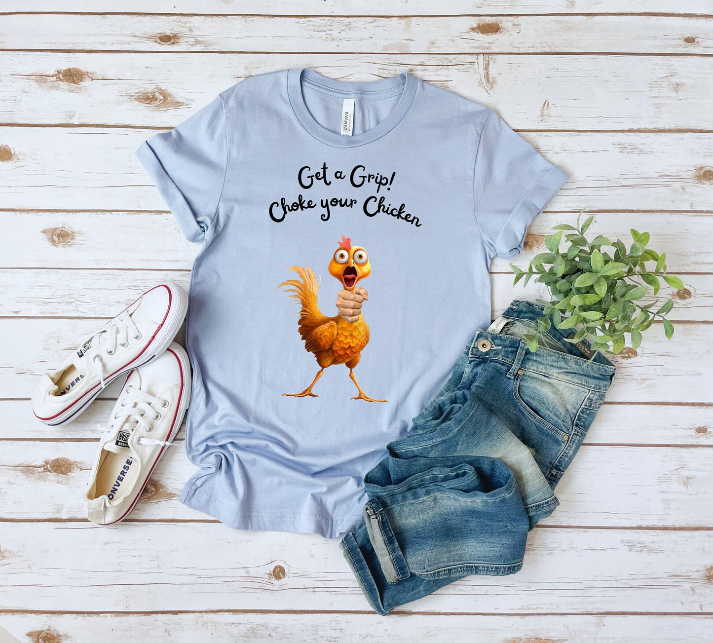 Get a Grip Choke your Chicken shirt, Jerking off T - Shirt, Masturbation Shirt, Funny Sex Tee, Stroke the Salami Shirt