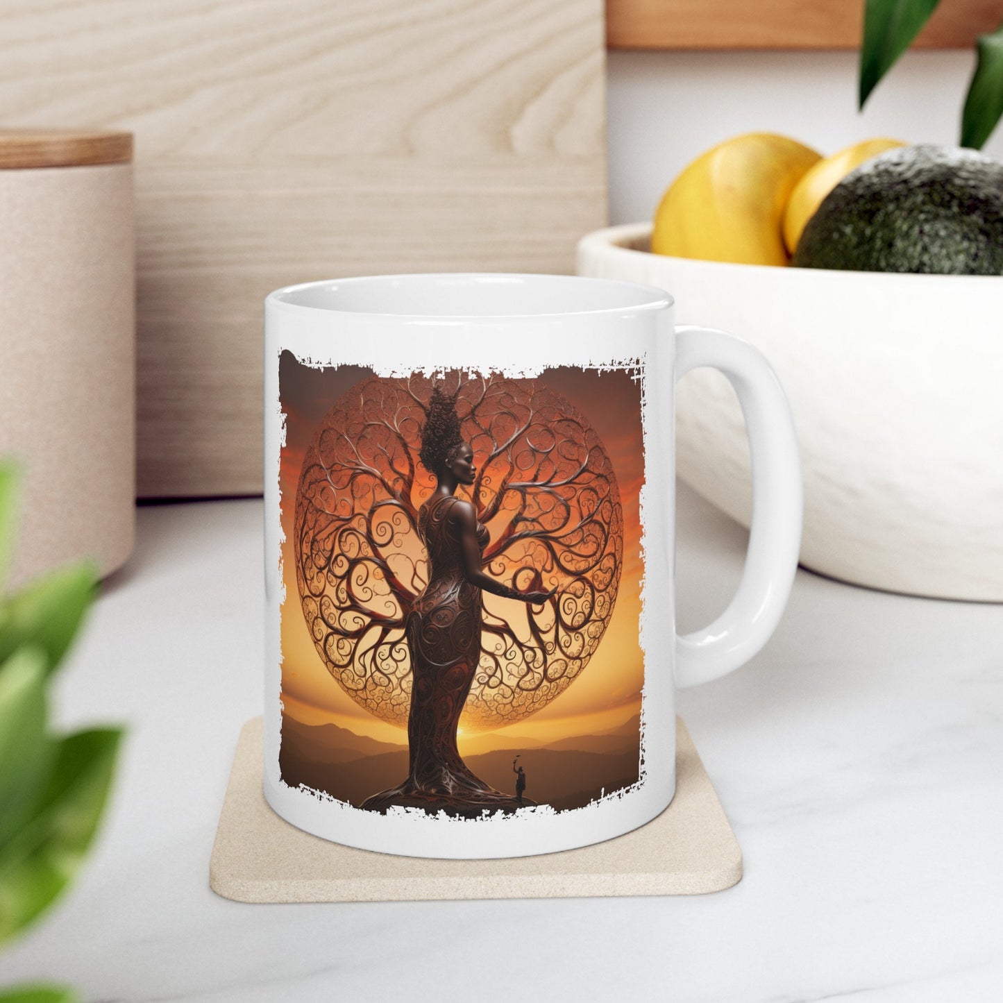 Mother of Earth Mug, Celebration of women and earth mug, Beautiful mug for going green, Great gift mug for family and friends