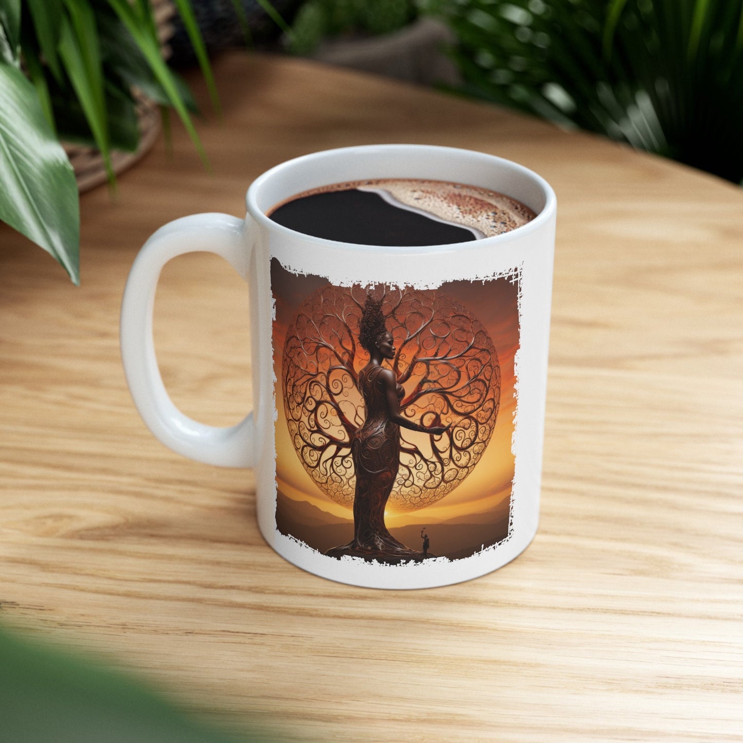 Mother of Earth Mug, Celebration of women and earth mug, Beautiful mug for going green, Great gift mug for family and friends