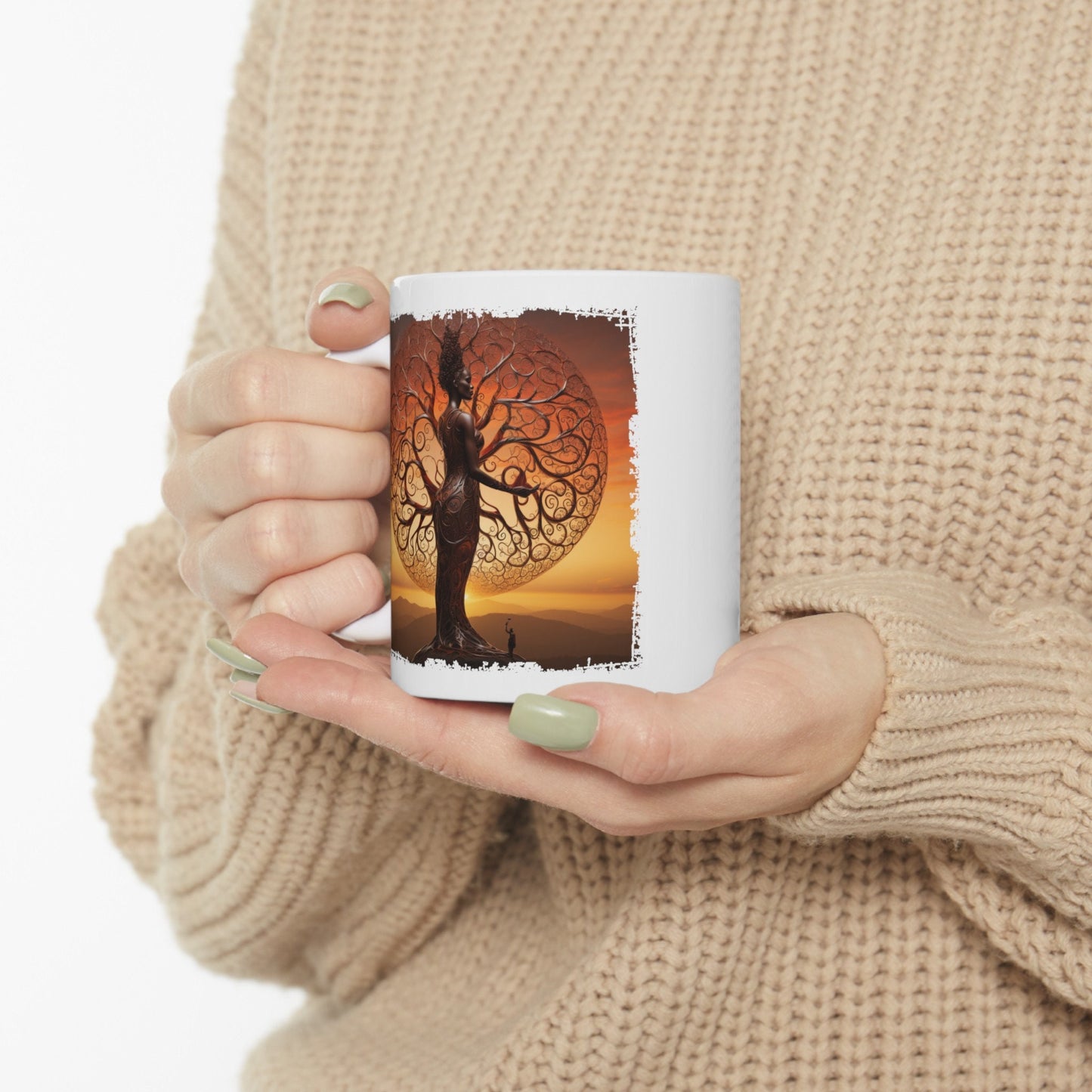 Mother of Earth Mug, Celebration of women and earth mug, Beautiful mug for going green, Great gift mug for family and friends