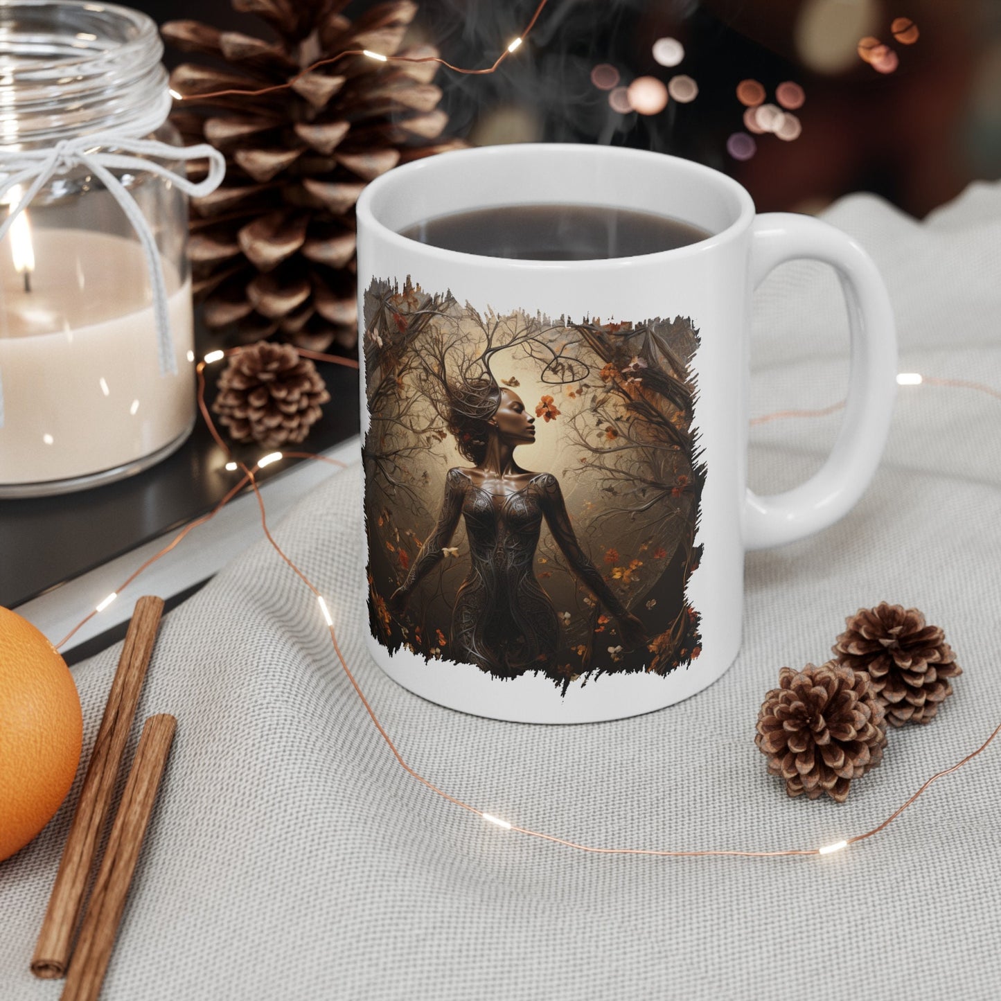 Mother of Earth Mug, Celebration of women and earth mug, Beautiful mug for going green, Great gift mug for family and friends