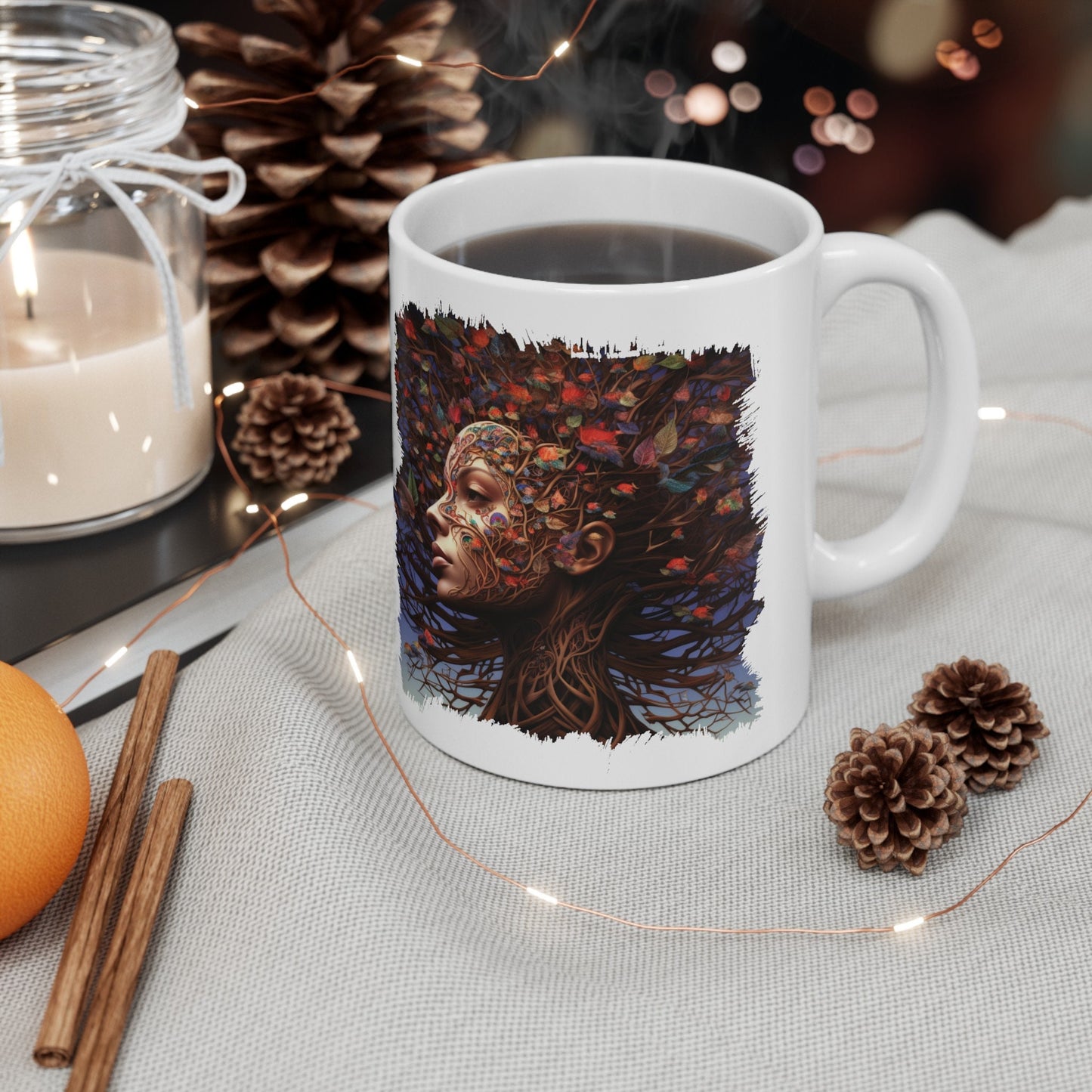 Mother of Earth Mug, Celebration of women and earth mug, Beautiful mug for going green, Great gift mug for family and friends
