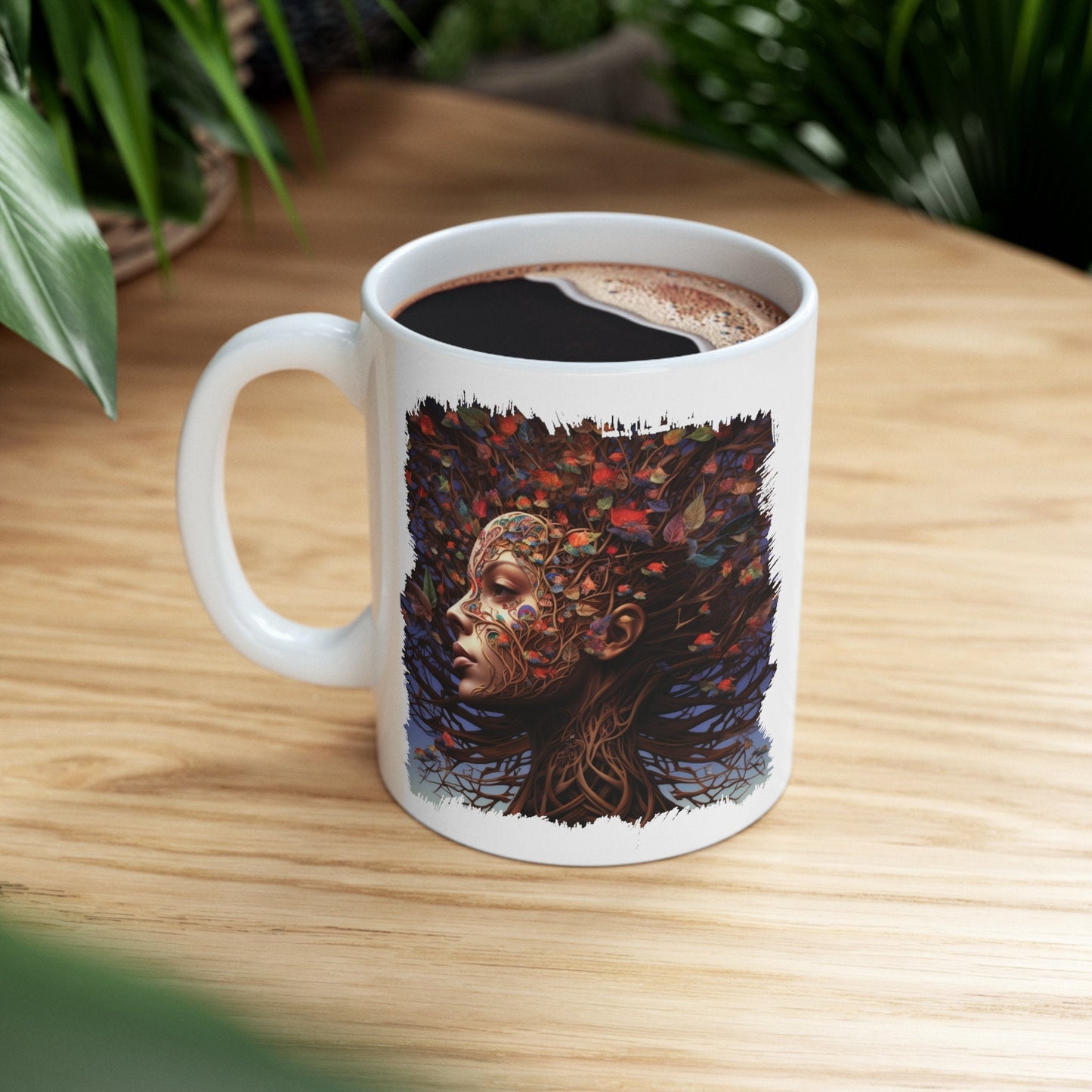 Mother of Earth Mug, Celebration of women and earth mug, Beautiful mug for going green, Great gift mug for family and friends