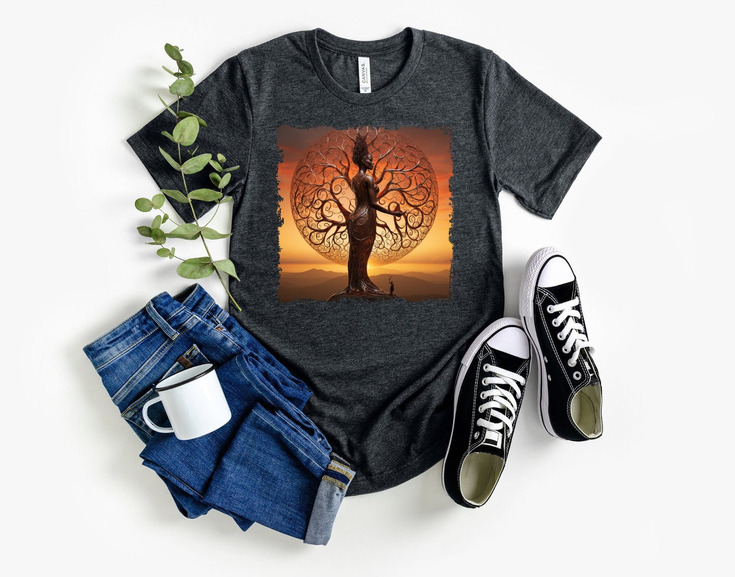 Mother Earth Shirt, Celebration of women and earth Tee, Beautiful Graphic Tee for going green, Great gift Shirt for family and friends