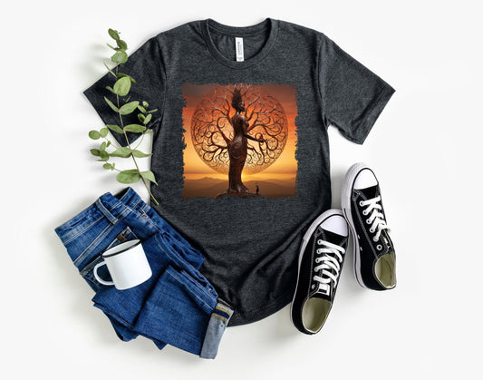 Mother Earth Shirt, Celebration of women and earth Tee, Beautiful Graphic Tee for going green, Great gift Shirt for family and friends