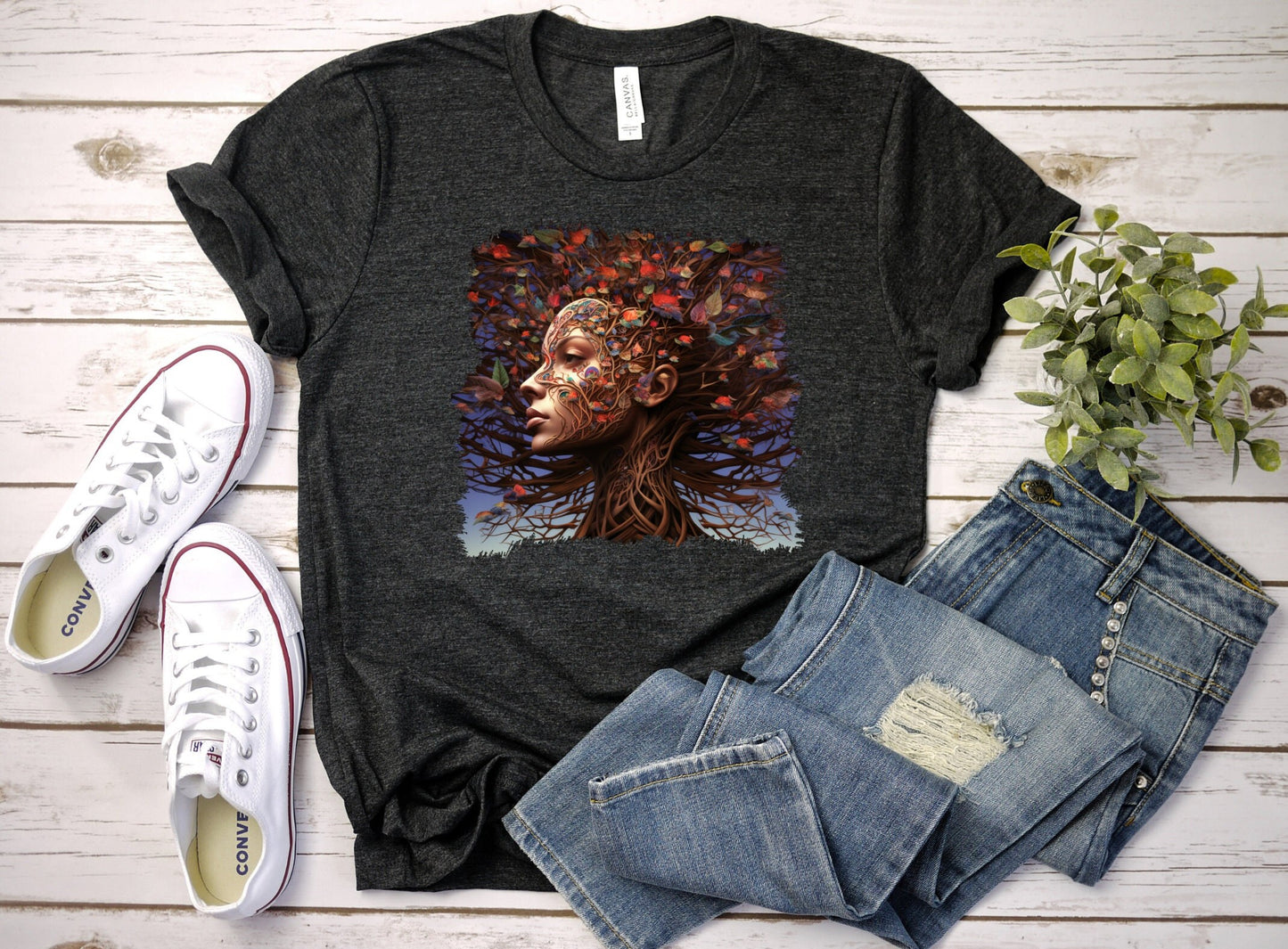 Mother Earth Shirt, Celebration of women and earth Tee, Beautiful Graphic Tee for going green, Great gift Shirt for family and friends