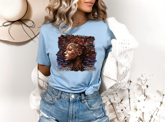Mother Earth Shirt, Celebration of women and earth Tee, Beautiful Graphic Tee for going green, Great gift Shirt for family and friends
