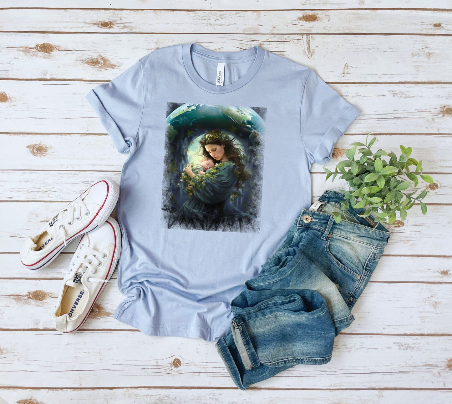 Mother Earth Shirt, Celebration of women and earth Tee, Beautiful Graphic Tee for going green, Great gift Shirt for family and friends