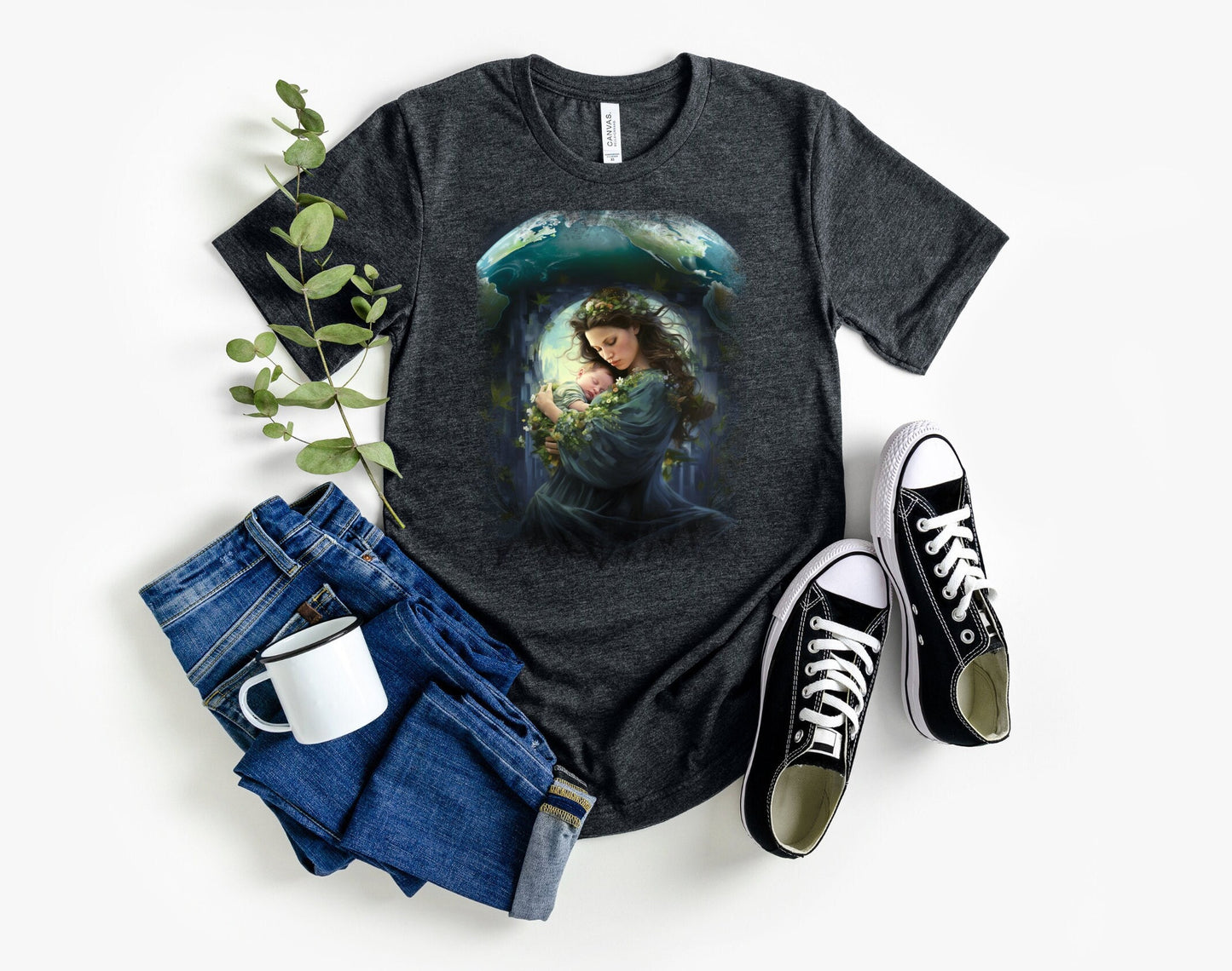 Mother Earth Shirt, Celebration of women and earth Tee, Beautiful Graphic Tee for going green, Great gift Shirt for family and friends
