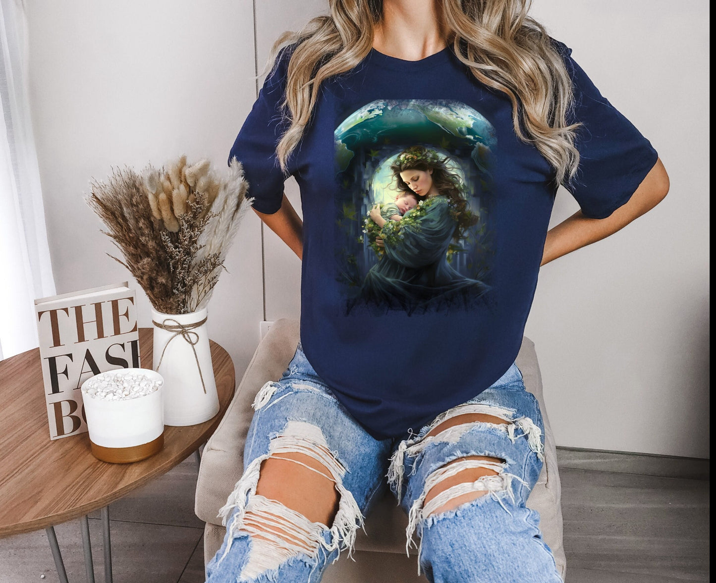 Mother Earth Shirt, Celebration of women and earth Tee, Beautiful Graphic Tee for going green, Great gift Shirt for family and friends