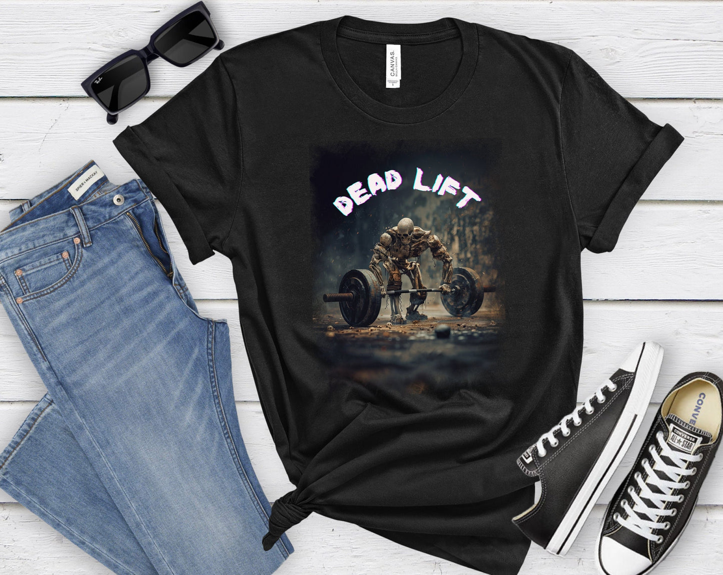 Dead lift Skeleton Body Building Gym Head Shirt, Scary Muscle Shirt, Horror Weight, lifting Shirt, Deadlift Nightmare Tee, Strength T -Shirt