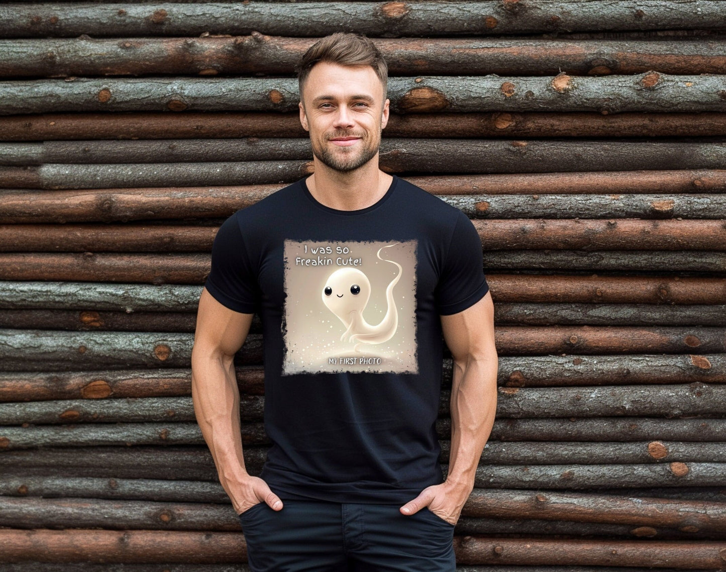 I was so Freakin Cute Sperm Shirt, My First Photo Sperm Tee, Super Cute Sperm T - Shirt, Adorable Sperm baby picture tee