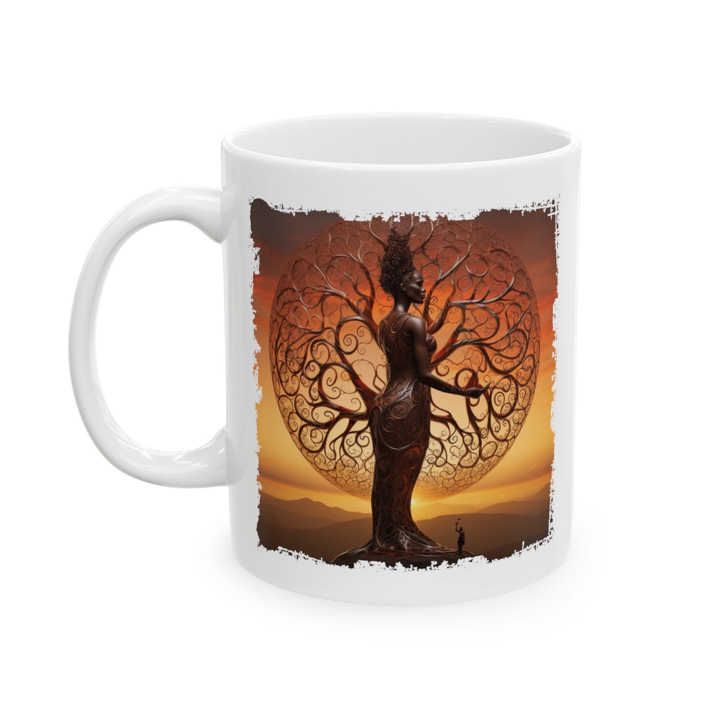 Mother of Earth Mug, Celebration of women and earth mug, Beautiful mug for going green, Great gift mug for family and friends