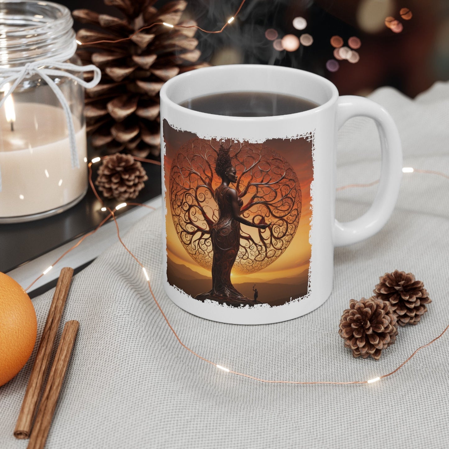 Mother of Earth Mug, Celebration of women and earth mug, Beautiful mug for going green, Great gift mug for family and friends