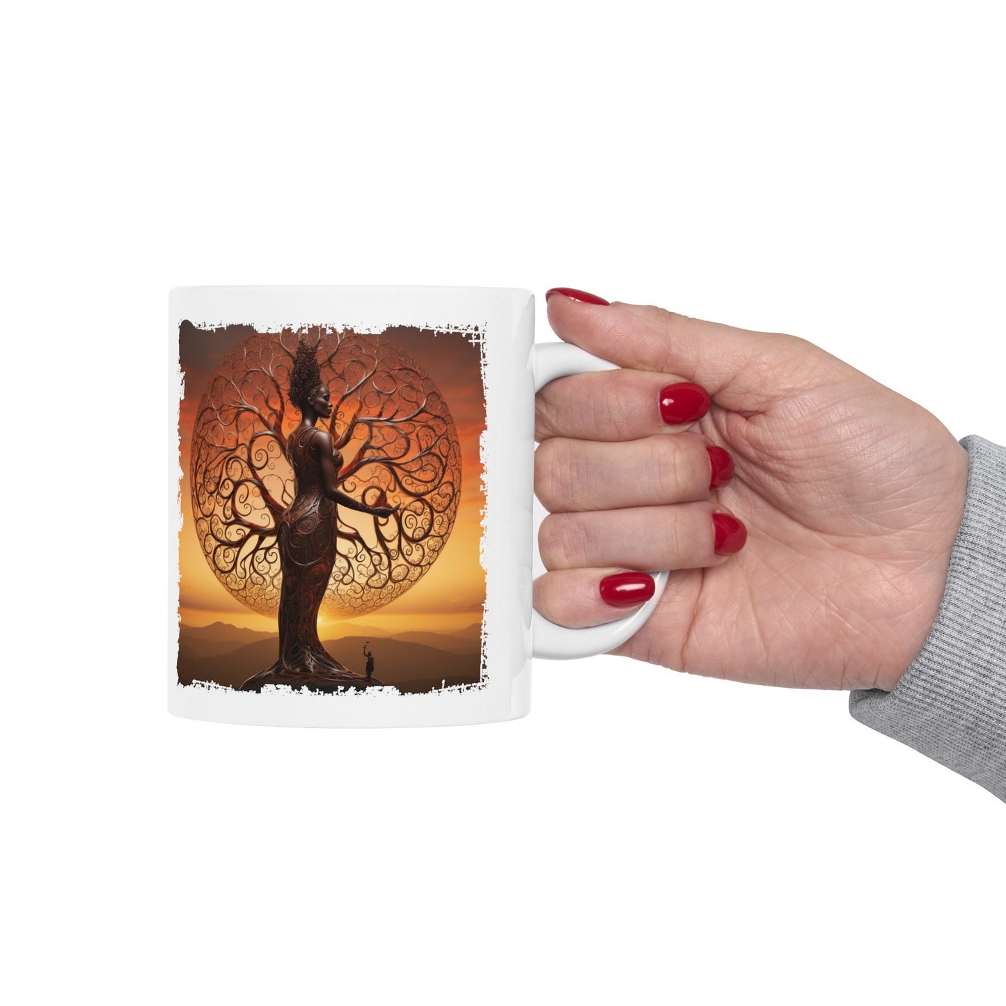 Mother of Earth Mug, Celebration of women and earth mug, Beautiful mug for going green, Great gift mug for family and friends