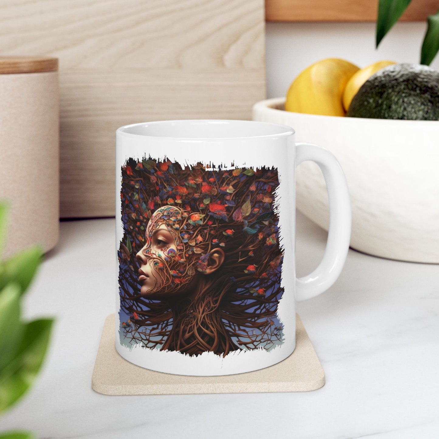 Mother of Earth Mug, Celebration of women and earth mug, Beautiful mug for going green, Great gift mug for family and friends