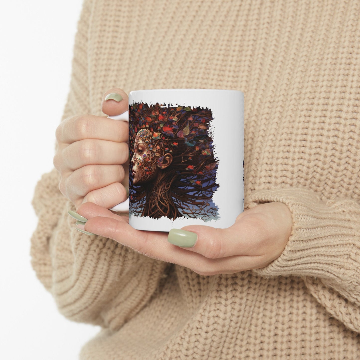 Mother of Earth Mug, Celebration of women and earth mug, Beautiful mug for going green, Great gift mug for family and friends