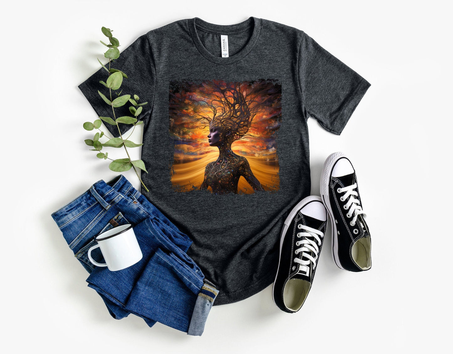 Mother Earth Shirt, Celebration of women and earth Tee, Beautiful Graphic Tee for going green, Great gift Shirt for family and friends