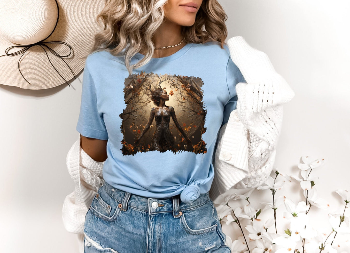 Mother Earth Shirt, Celebration of women and earth Tee, Beautiful Graphic Tee for going green, Great gift Shirt for family and friends