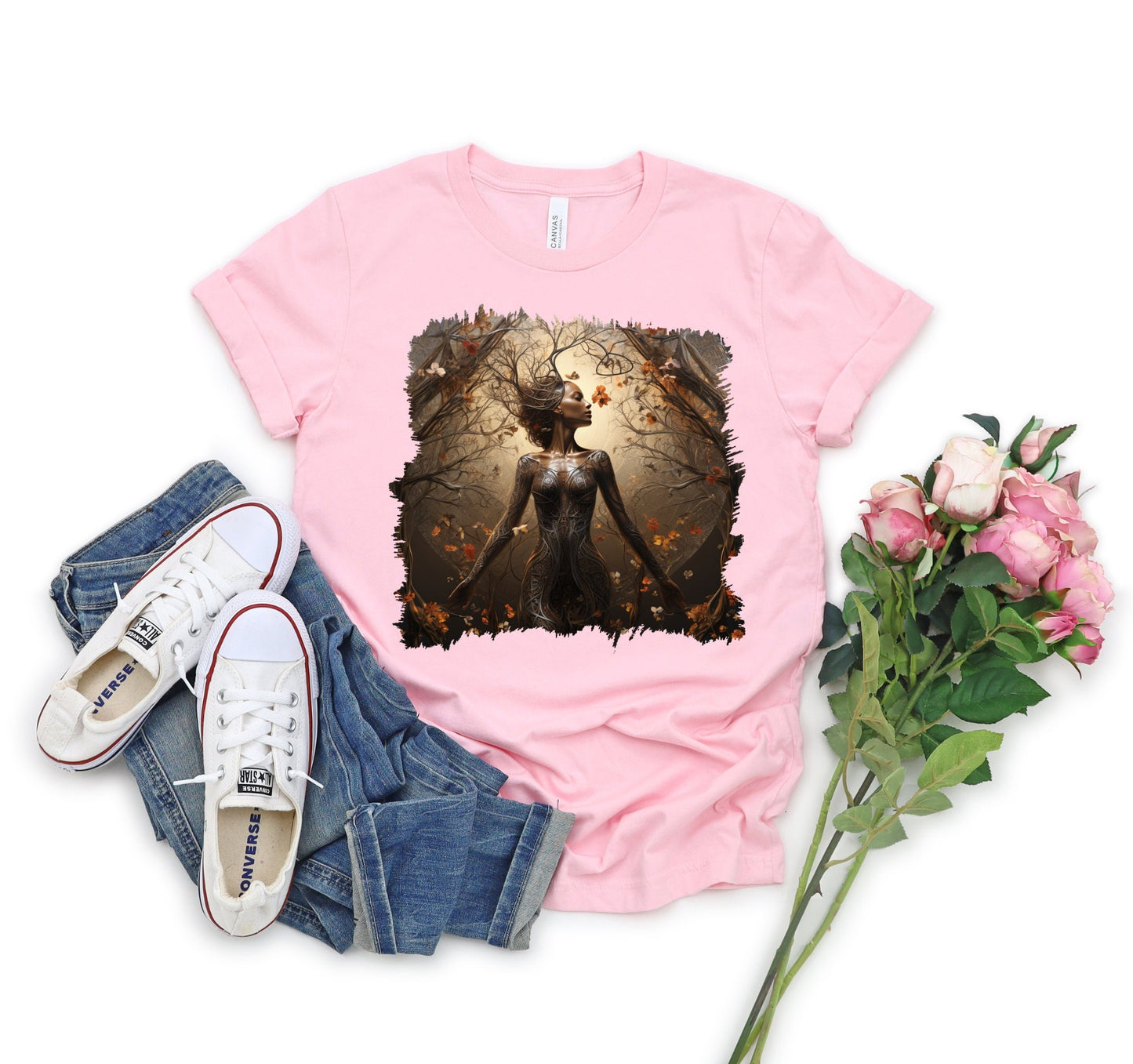 Mother Earth Shirt, Celebration of women and earth Tee, Beautiful Graphic Tee for going green, Great gift Shirt for family and friends