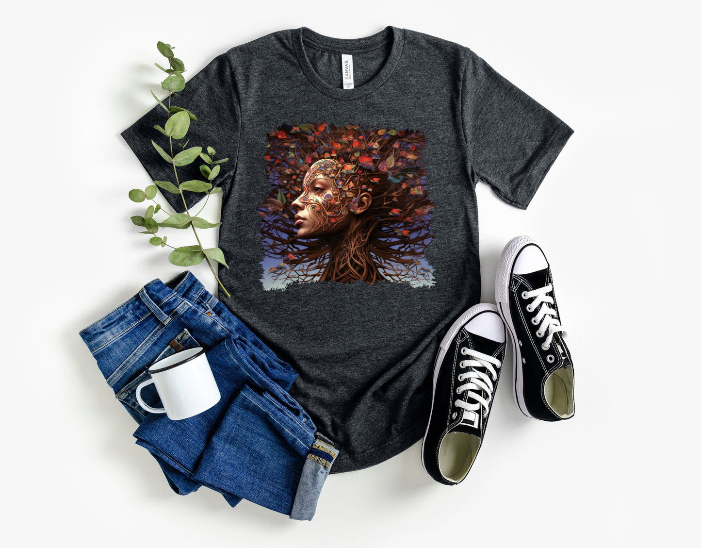 Mother Earth Shirt, Celebration of women and earth Tee, Beautiful Graphic Tee for going green, Great gift Shirt for family and friends