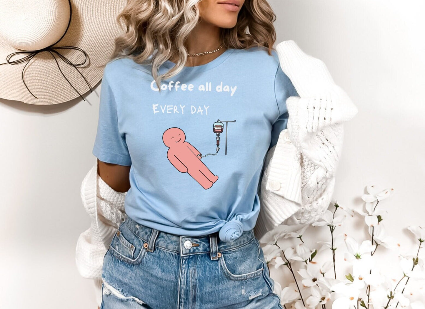 Coffee IV Shirt, coffee addict shirt, Coffee gift shirt, Coffee shirt, Coffee all day shirt, Coffee lovers shirt, Coffee Tee shirt, Coffee T