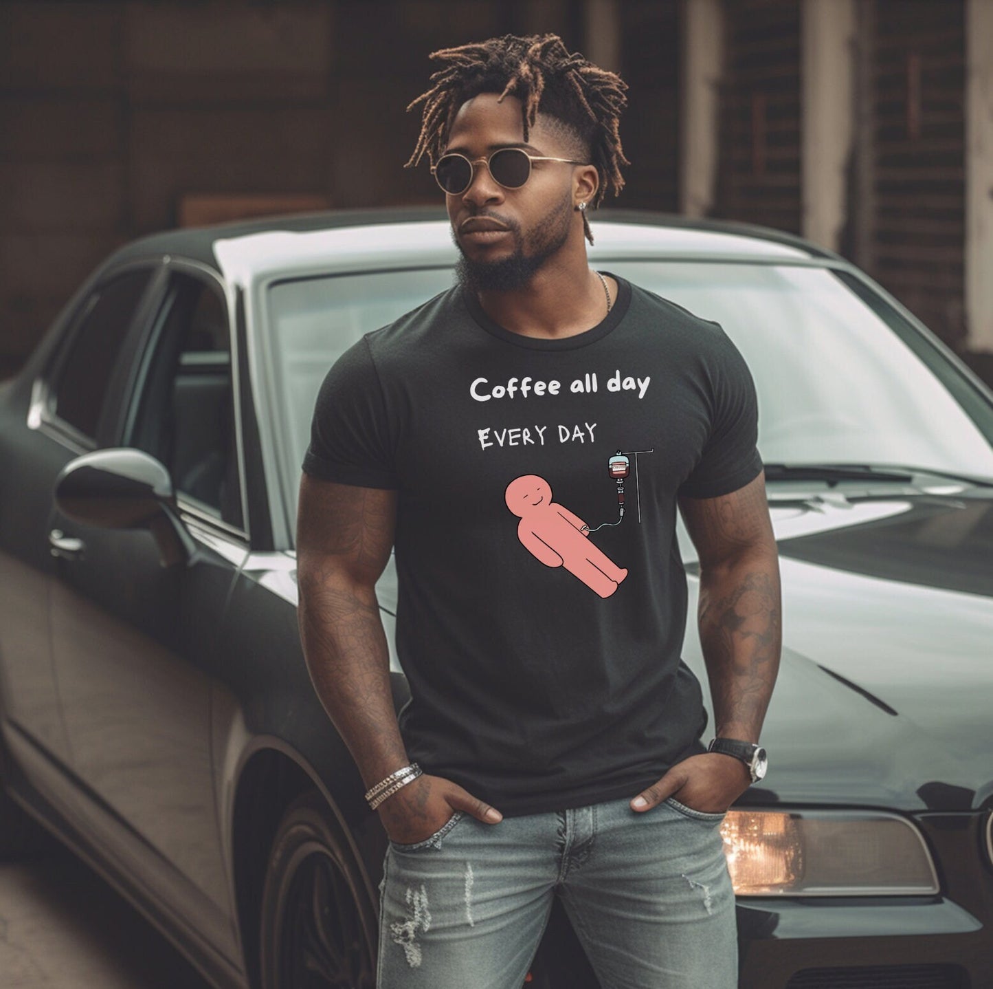 Coffee IV Shirt, coffee addict shirt, Coffee gift shirt, Coffee shirt, Coffee all day shirt, Coffee lovers shirt, Coffee Tee shirt, Coffee T
