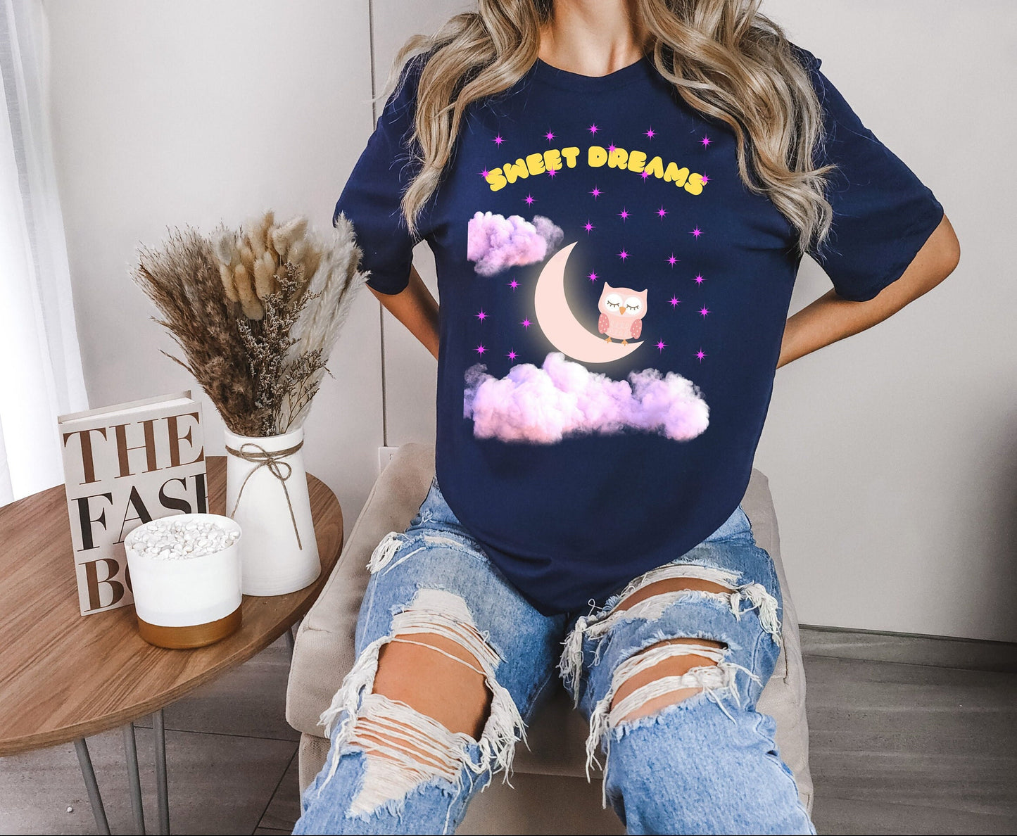 Owl Moon shirt, Owl Star shirt, Owl shirt, Sweet Dreams Owl shirt, Owl moon star shirt, Owl Gift shirt, Owl Night Shirt, Owl Sleep shirt