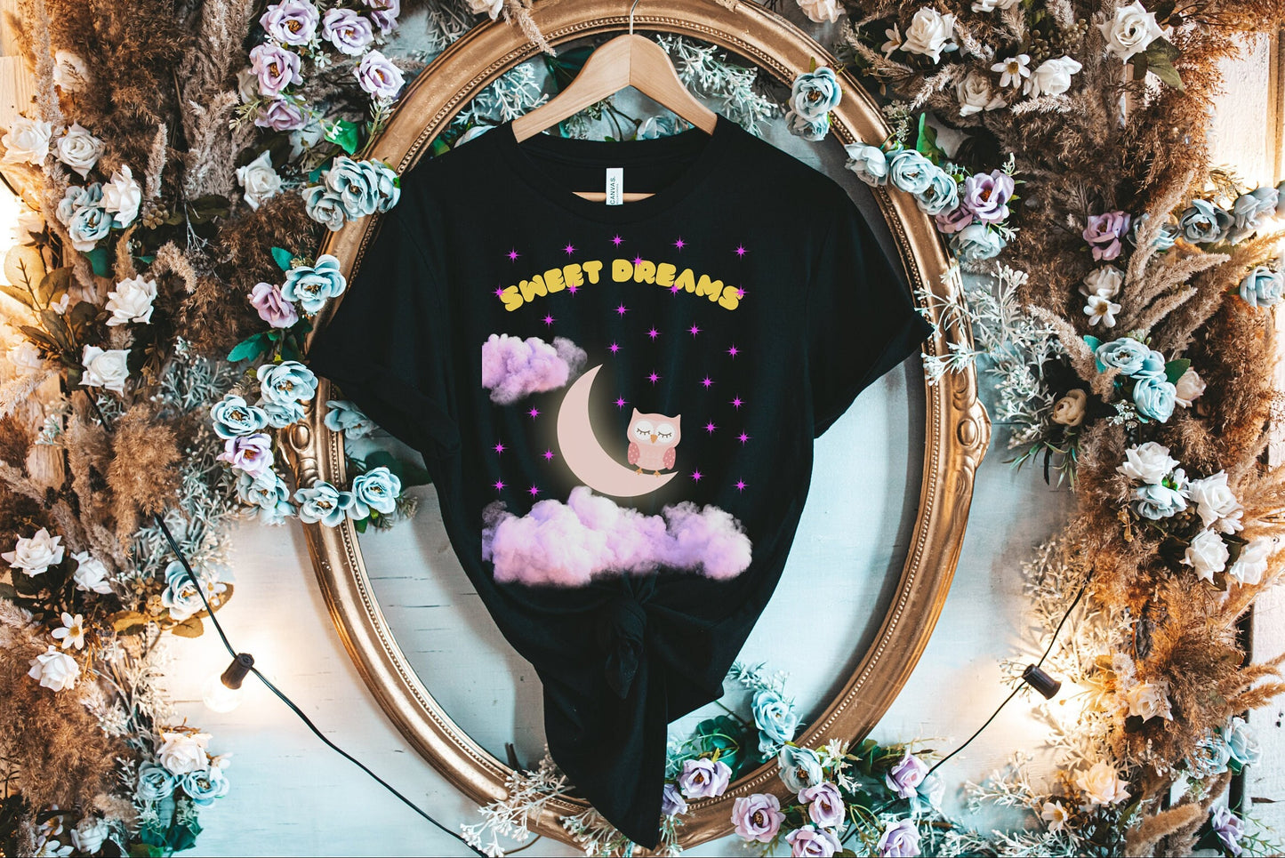 Owl Moon shirt, Owl Star shirt, Owl shirt, Sweet Dreams Owl shirt, Owl moon star shirt, Owl Gift shirt, Owl Night Shirt, Owl Sleep shirt