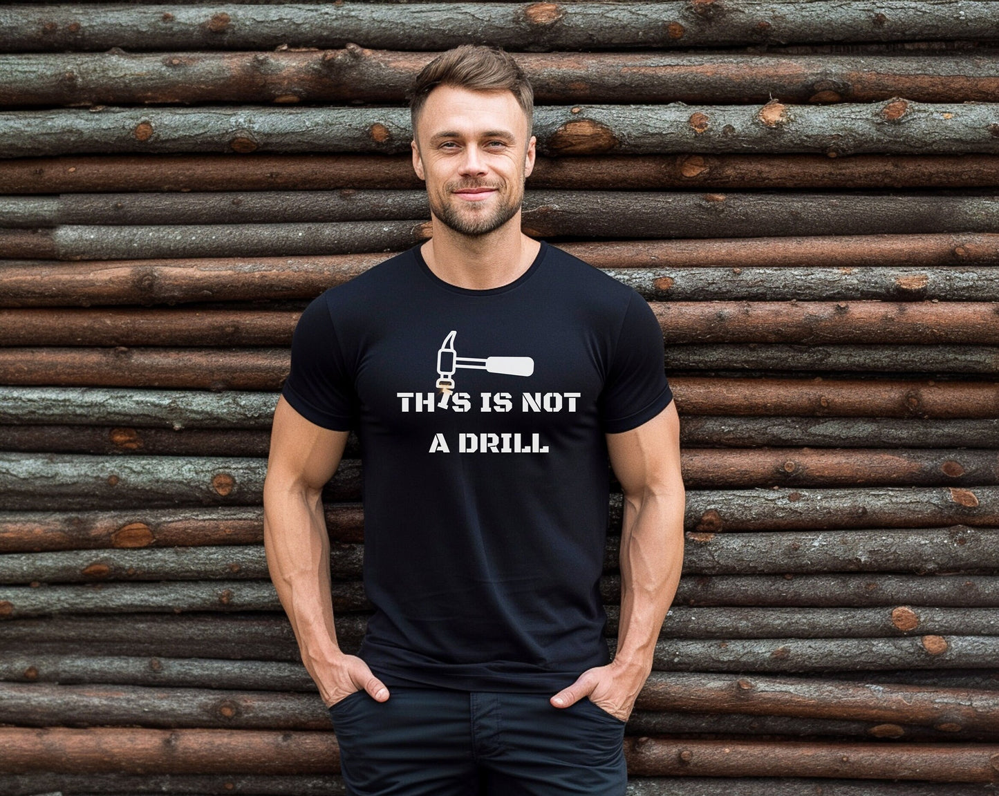 Humor Carpenter Tee, Shirt For Dad, Funny Dad Shirt, This Is Not A Drill Shirt, Funny Hammer Shirt, Handyman Hammer Shirt, Funny Joke Shirt