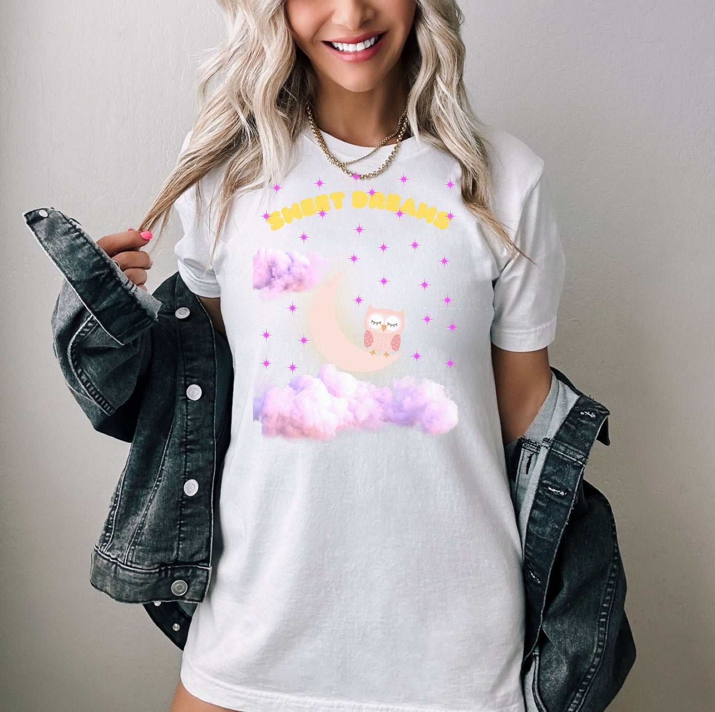 Owl Moon shirt, Owl Star shirt, Owl shirt, Sweet Dreams Owl shirt, Owl moon star shirt, Owl Gift shirt, Owl Night Shirt, Owl Sleep shirt