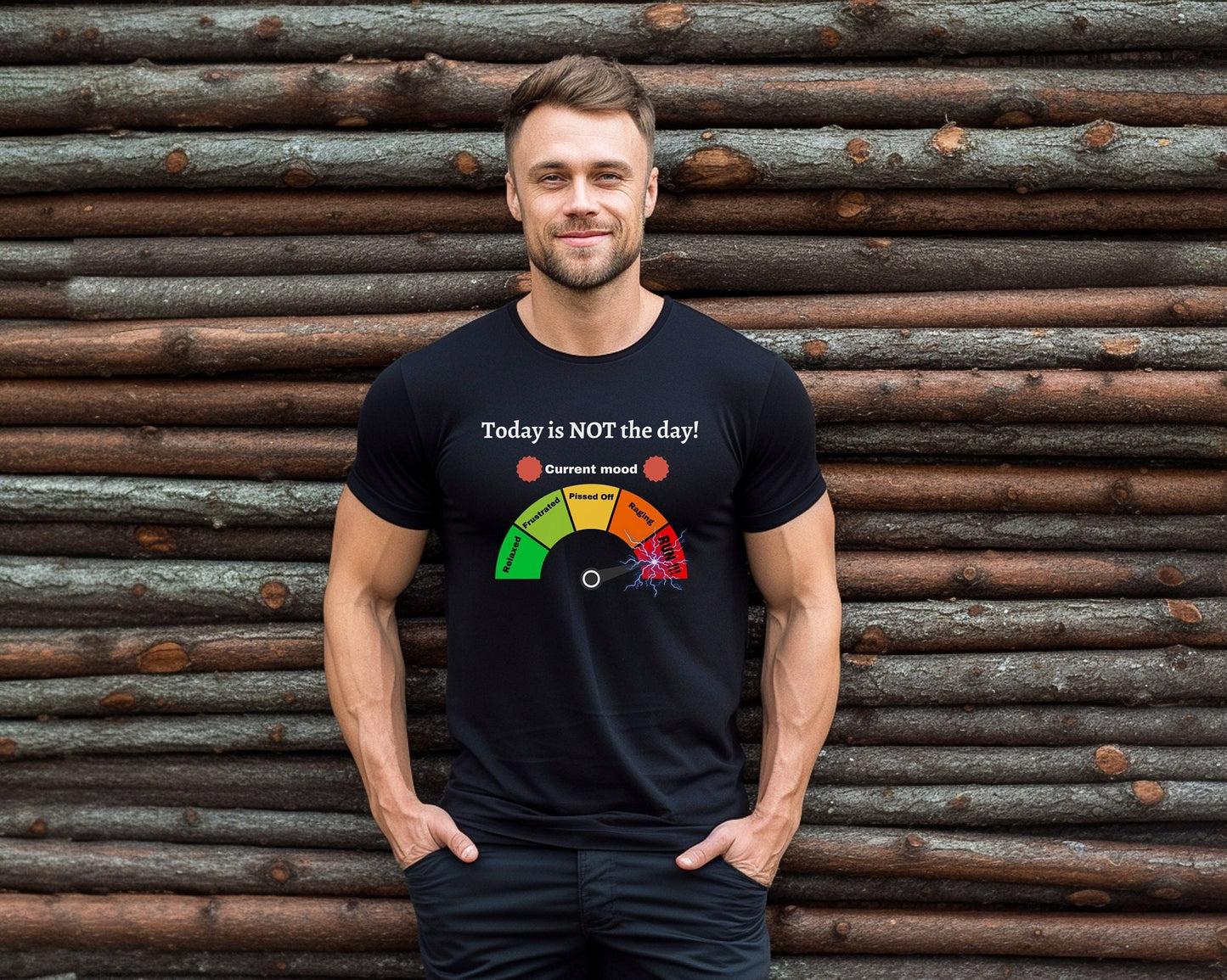 Mood Meter Shirt, Anger meter shirt, Funny Gift shirt, Not Today shirt, Gag mood meter shirt, Funny mood shirt, Funny Tee shirt, Joke shirt