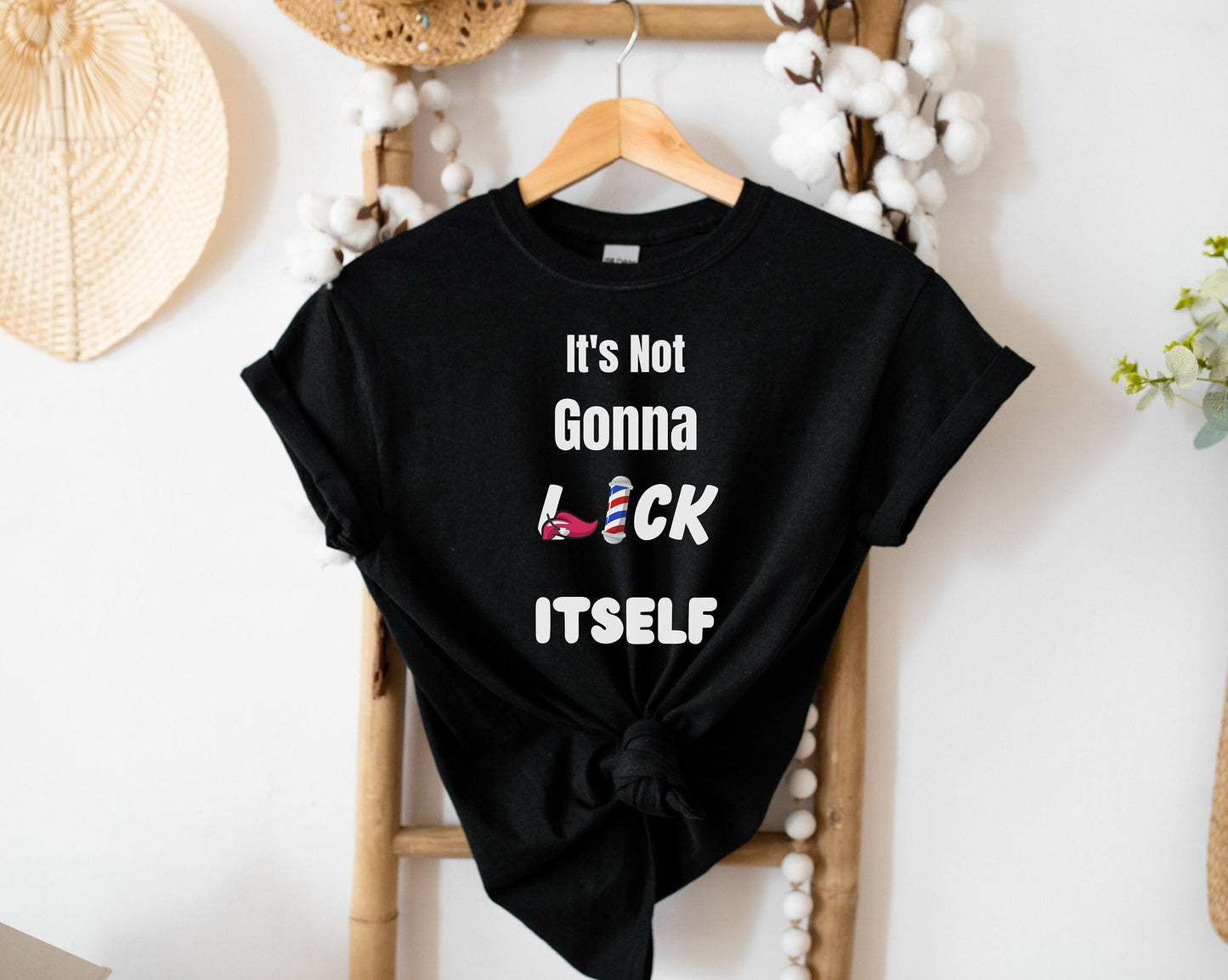 Its not gonna Lick itself Shirt, naughty sex humor shirt, sexy shirt about oral sex, dirty humor funny shirt, Lick the pole sex humor tee