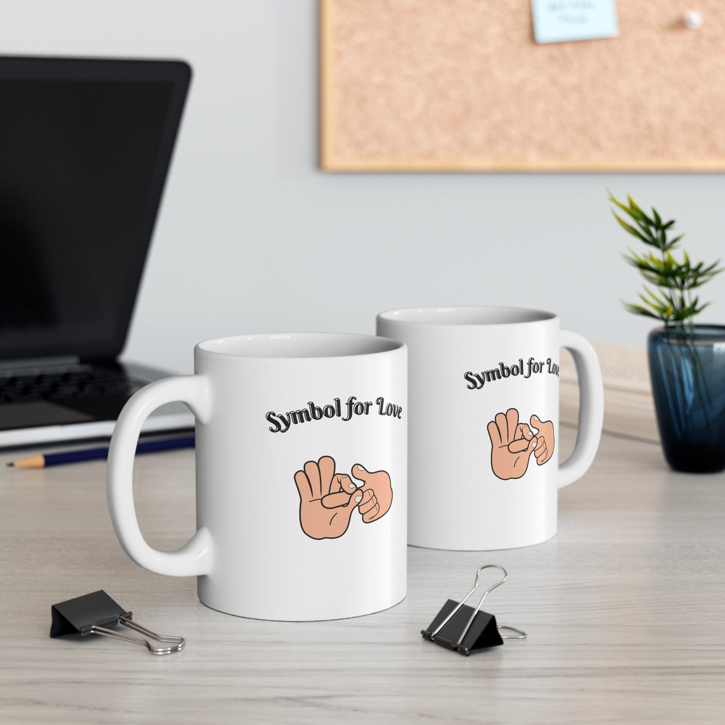 Ceramic funny love 11oz coffee Mug, symbol for love coffee mug, naughy cute coffee mug, hilarious naughty coffee mug, super funny coffee mug
