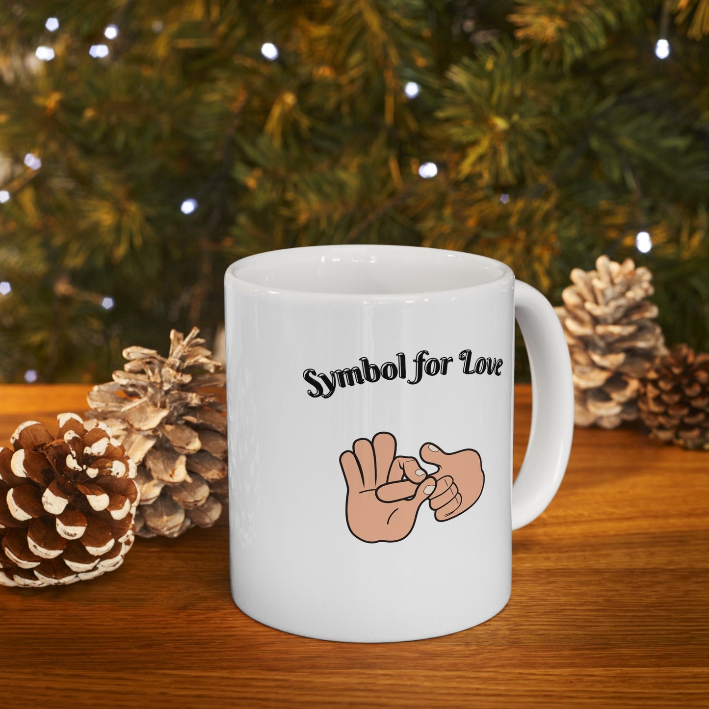 Ceramic funny love 11oz coffee Mug, symbol for love coffee mug, naughy cute coffee mug, hilarious naughty coffee mug, super funny coffee mug