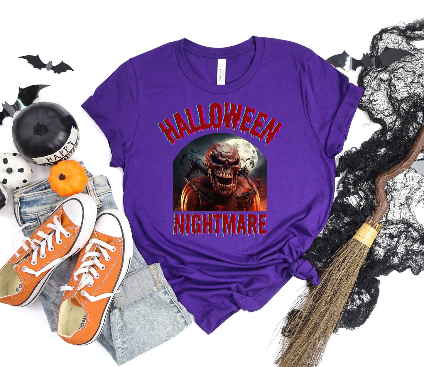Scary Halloween Pumpkin shirt, Mens Womens Evil Halloween Tee, Horror Halloween T Shirt, Creepy Halloween Pumpkin Shirt, Dark Pumpkin shirt